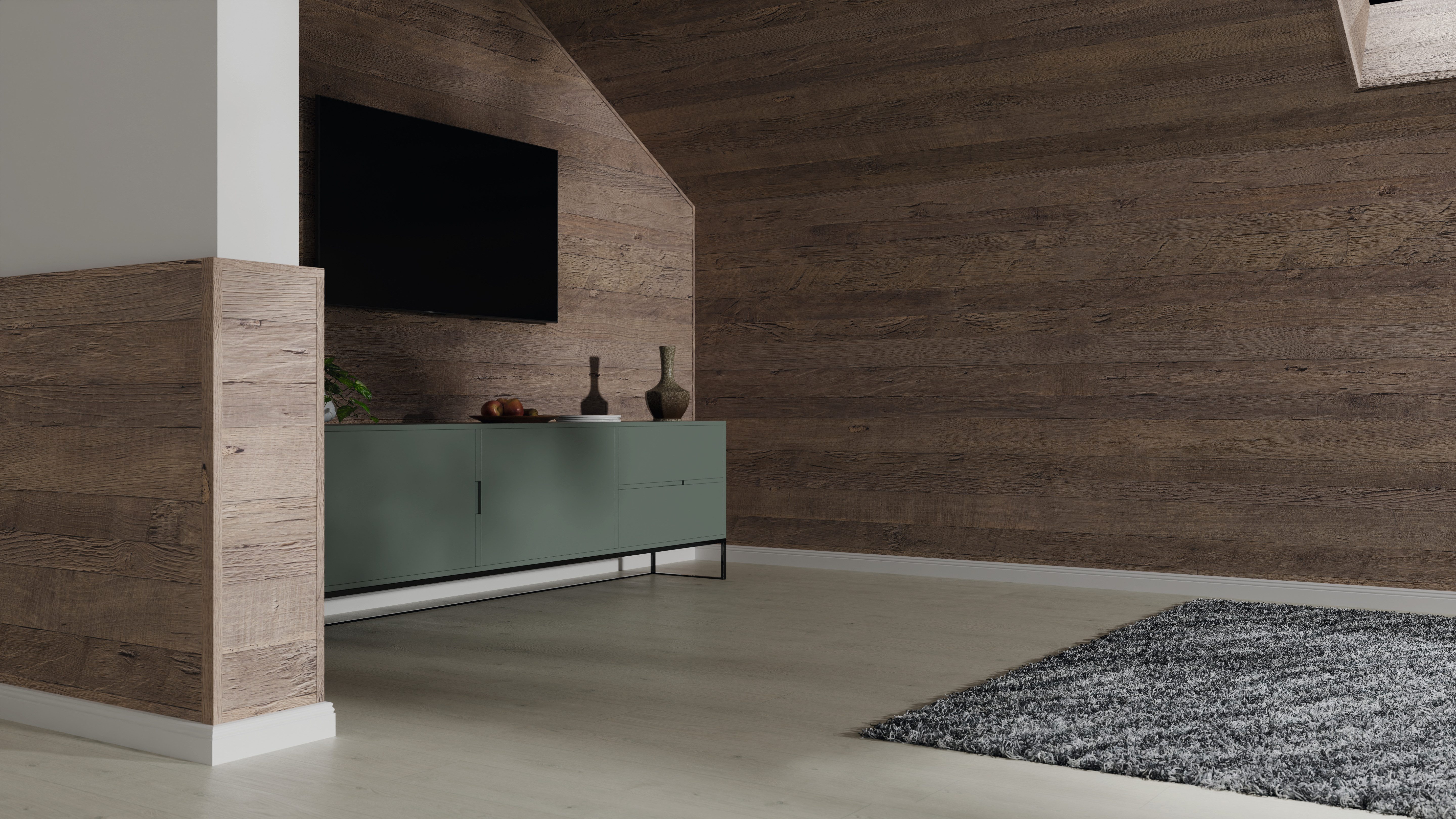EGGER Abschlussleiste Abdeckleiste Decowall AL002 Annaba Eiche Natur, Kleben, Nageln, 1-St., 2400 x 6 x 25mm