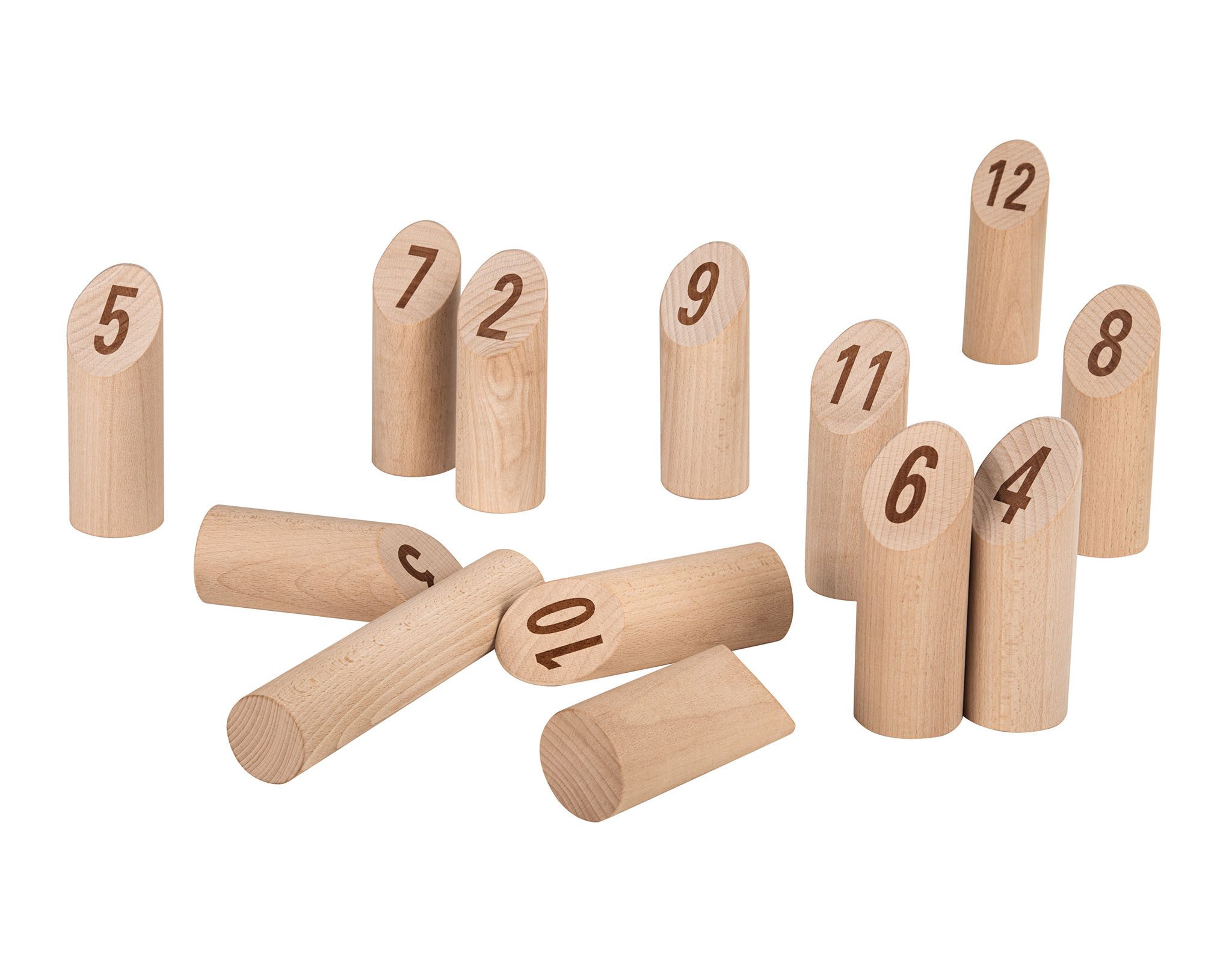 Playtive Spielzeug-Gartenset Playtive Wikingerschach mit Nummern Spiel Outdoorspiel Holz Maxi FSC