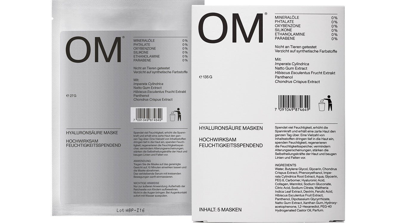 Ascopharm OM Hyaluronsäure Masken Vorteilspackung 1, 1 er