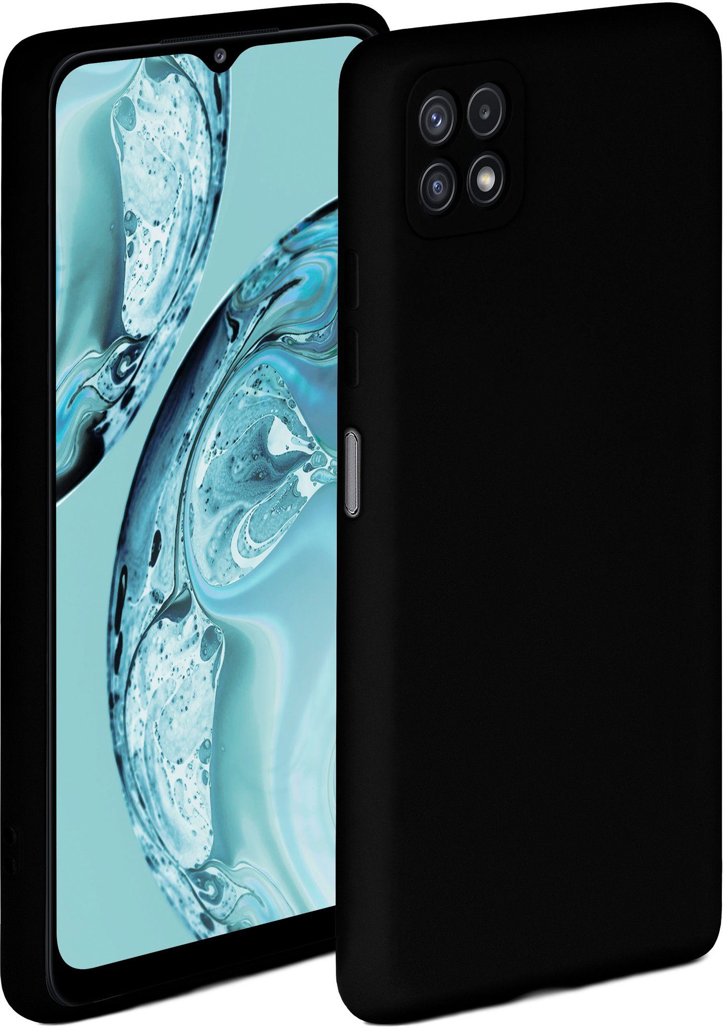 ONEFLOW Handyhülle ONEFLOW® Soft Case für Samsung Galaxy A22 5G, Hülle aus Silikon, Back Cover mit Kameraschutz, weiche Silikonhülle