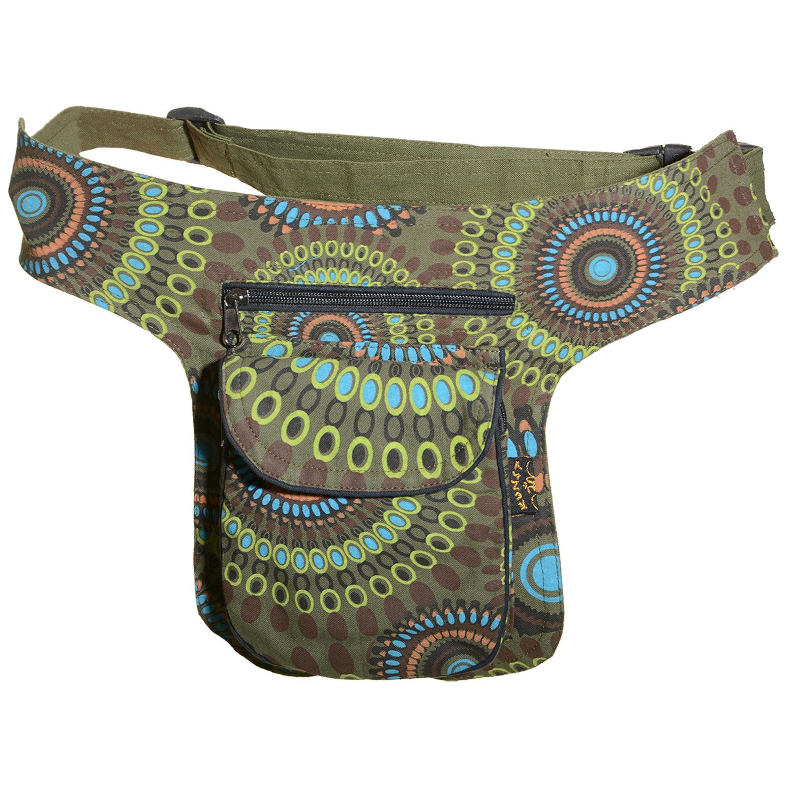 KUNST UND MAGIE Bauchtasche KUNST UND MAGIE Bauchtasche Mandala-Print Gürteltasche Festivaltasche