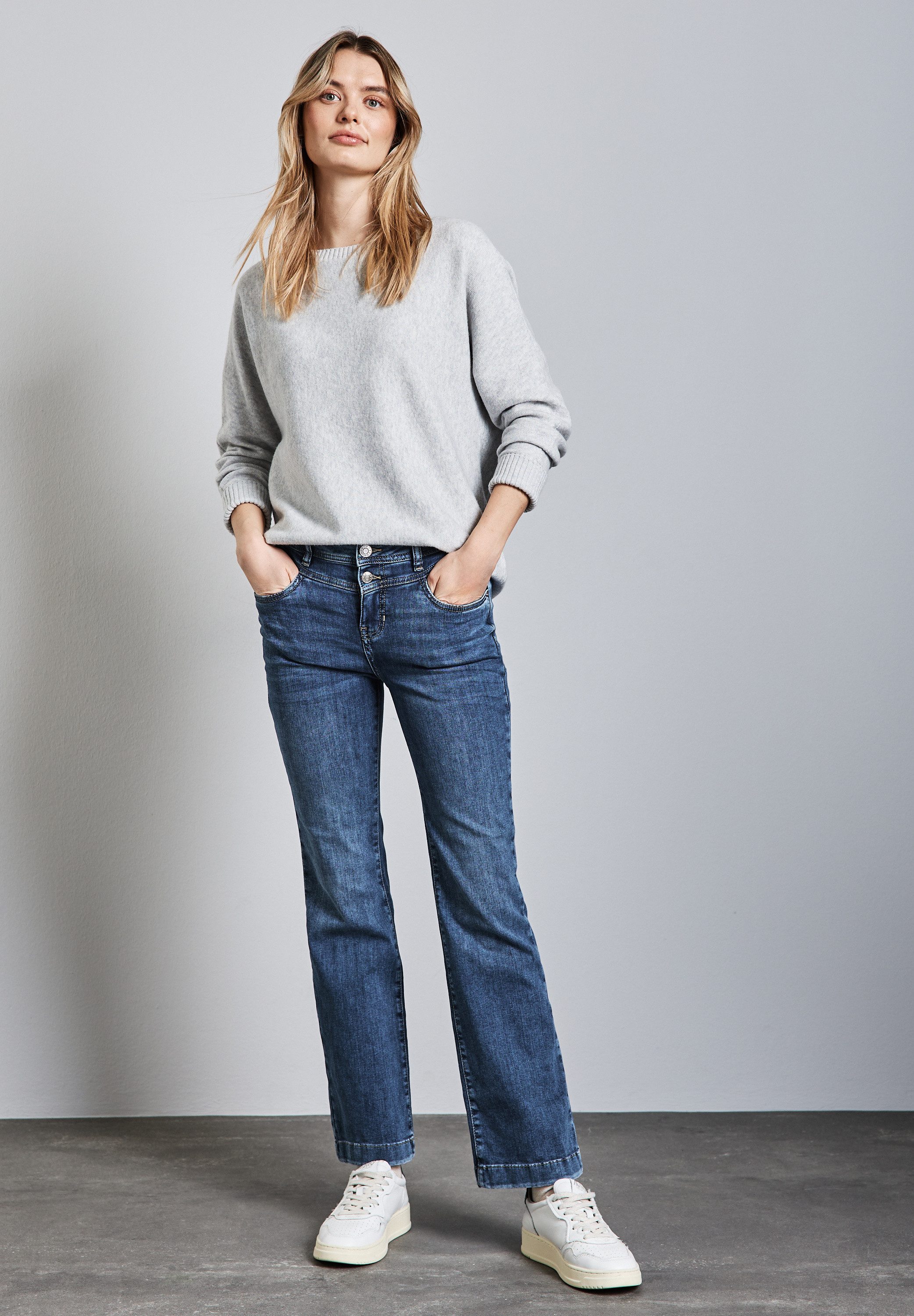 STREET ONE Slim-fit-Jeans aus Baumwolle mit Stretchanteil