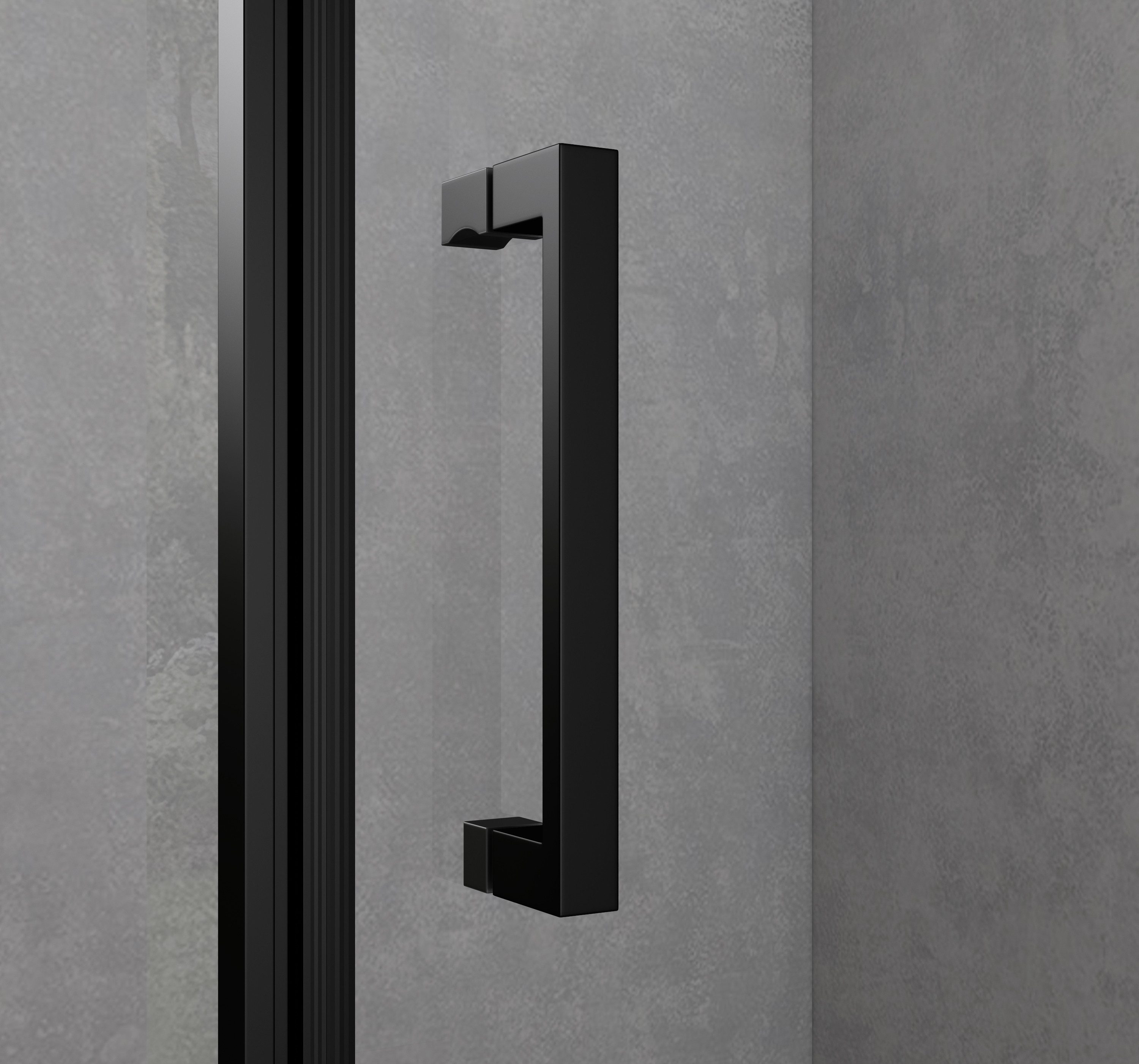 doporro corner shower enclosure, tempered safety glass with nano-coating, H: 195cm Rav36-P, WxD: 75x80 cm, single-pane safety glass