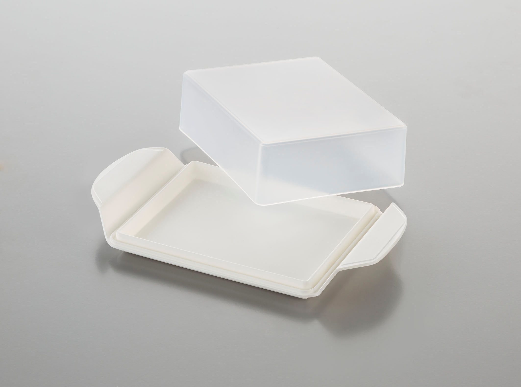 Ruco Butterdose mit Deckel, 2er Set, Kunststoff, (2-tlg), Butterglocke 250 g, Made in Germany