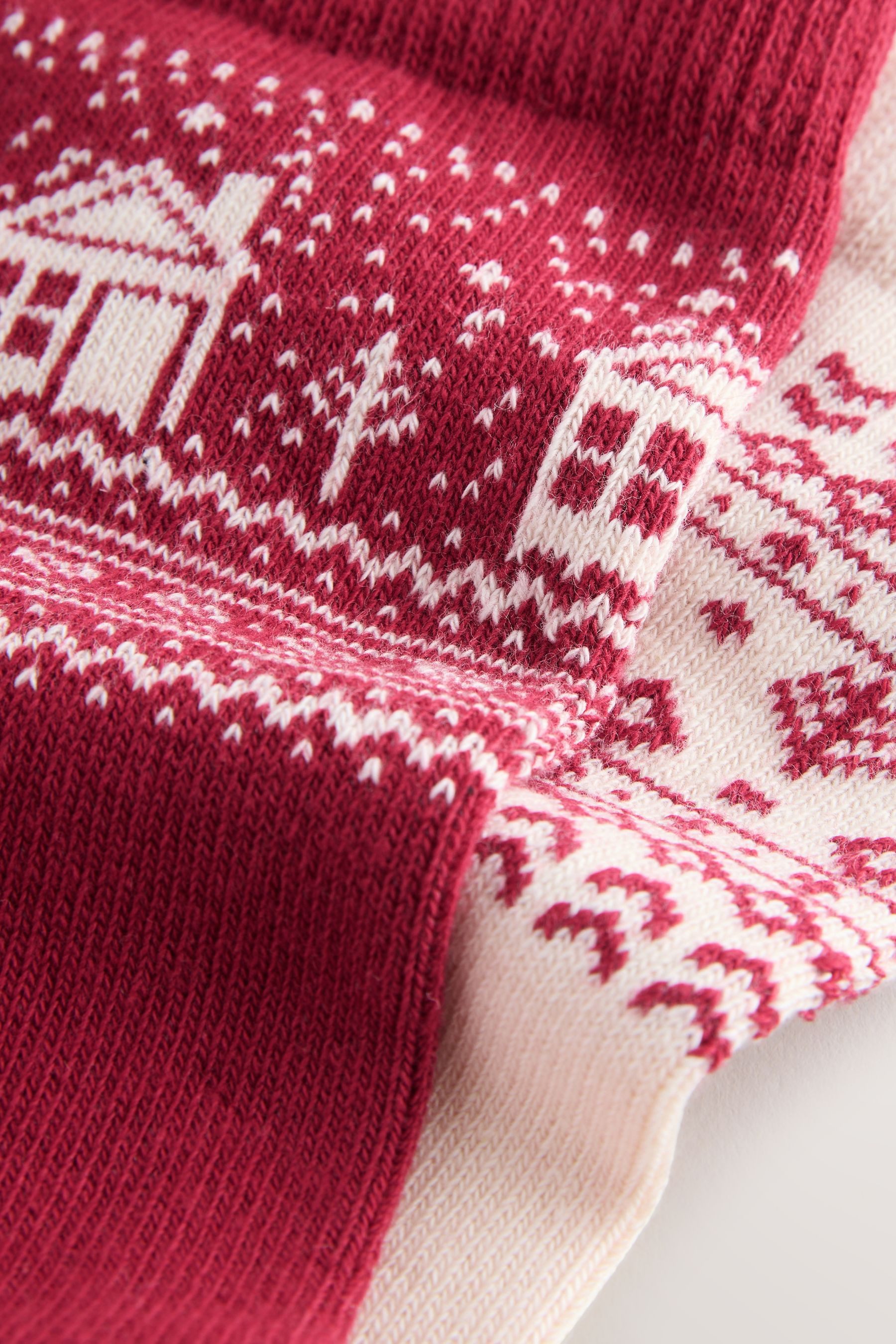 Next Kurzsocken Gemusterte, warme Knöchelsocken, 2er-Pack (1-Paar)