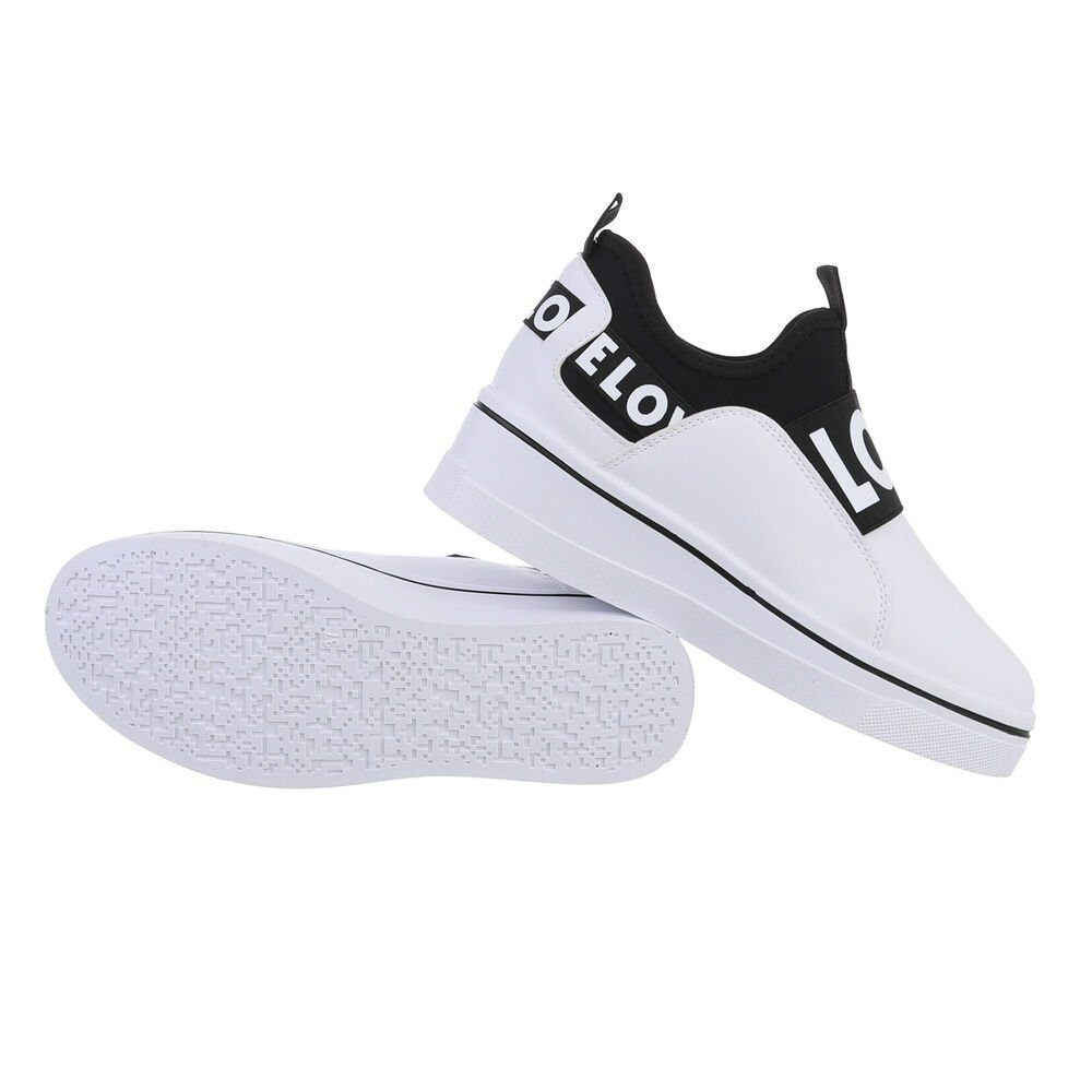 Ital-Design Damen Low-Top Freizeit Sneaker Keilabsatz/Wedge günstig online kaufen