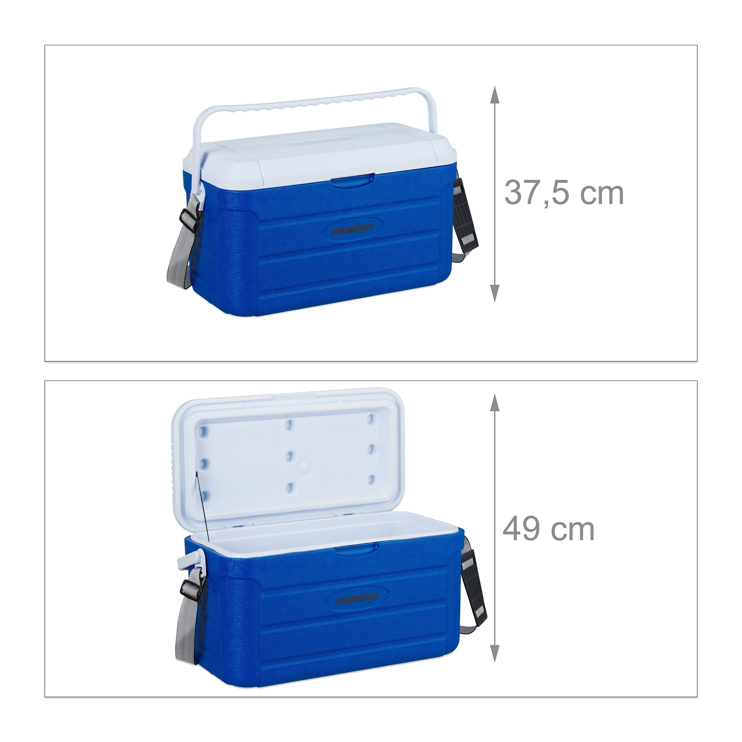 relaxdays Kühlbox 20 l mit Tragegurt