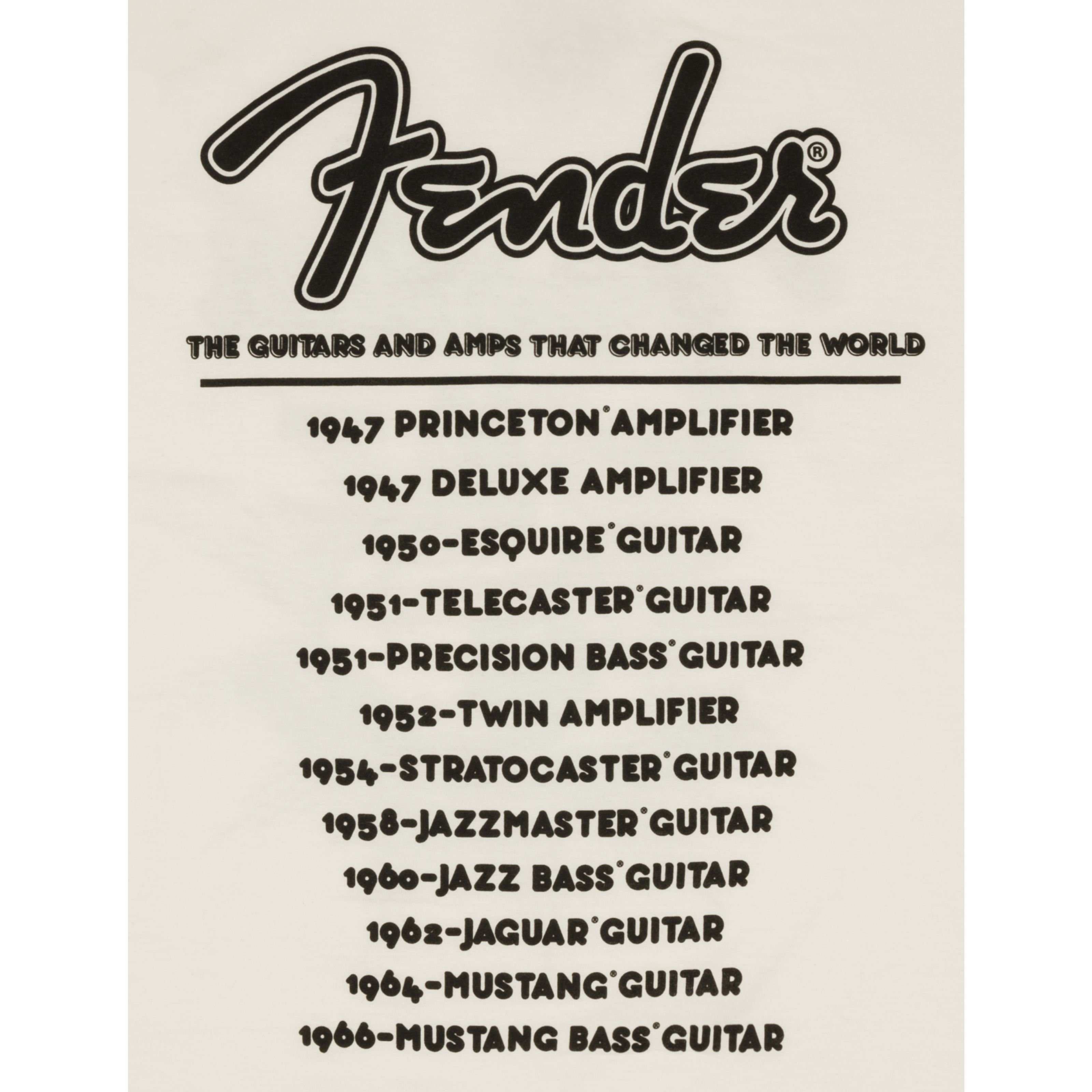 XL L - Spielzeug-Musikinstrument, Fender Shirt Tour T-Shirt World