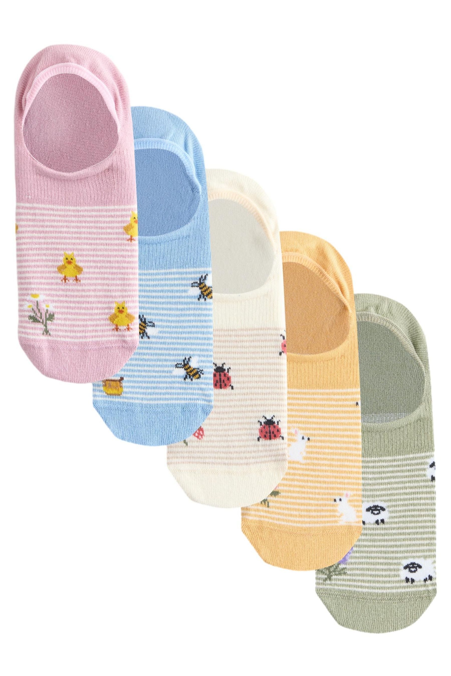 Basicsocken 5 x unsichtbare Sneaker-Socken