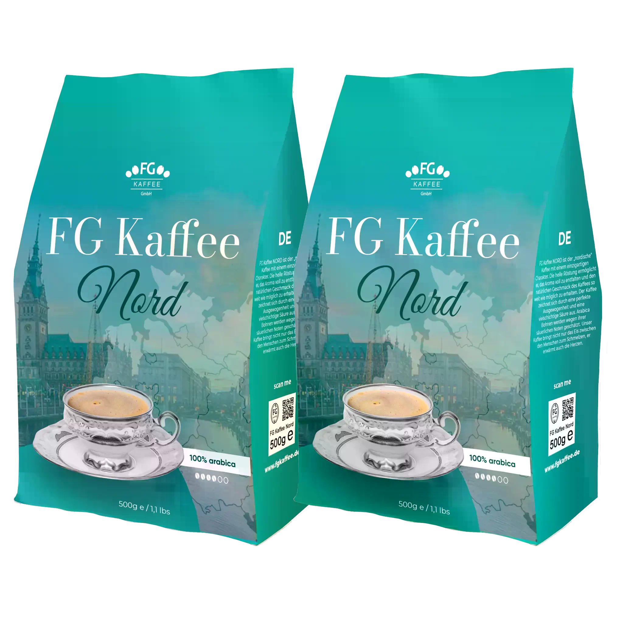 FG Kaffee Kaffee FG Kaffee Nord Kaffeebohnen 100% Arabica