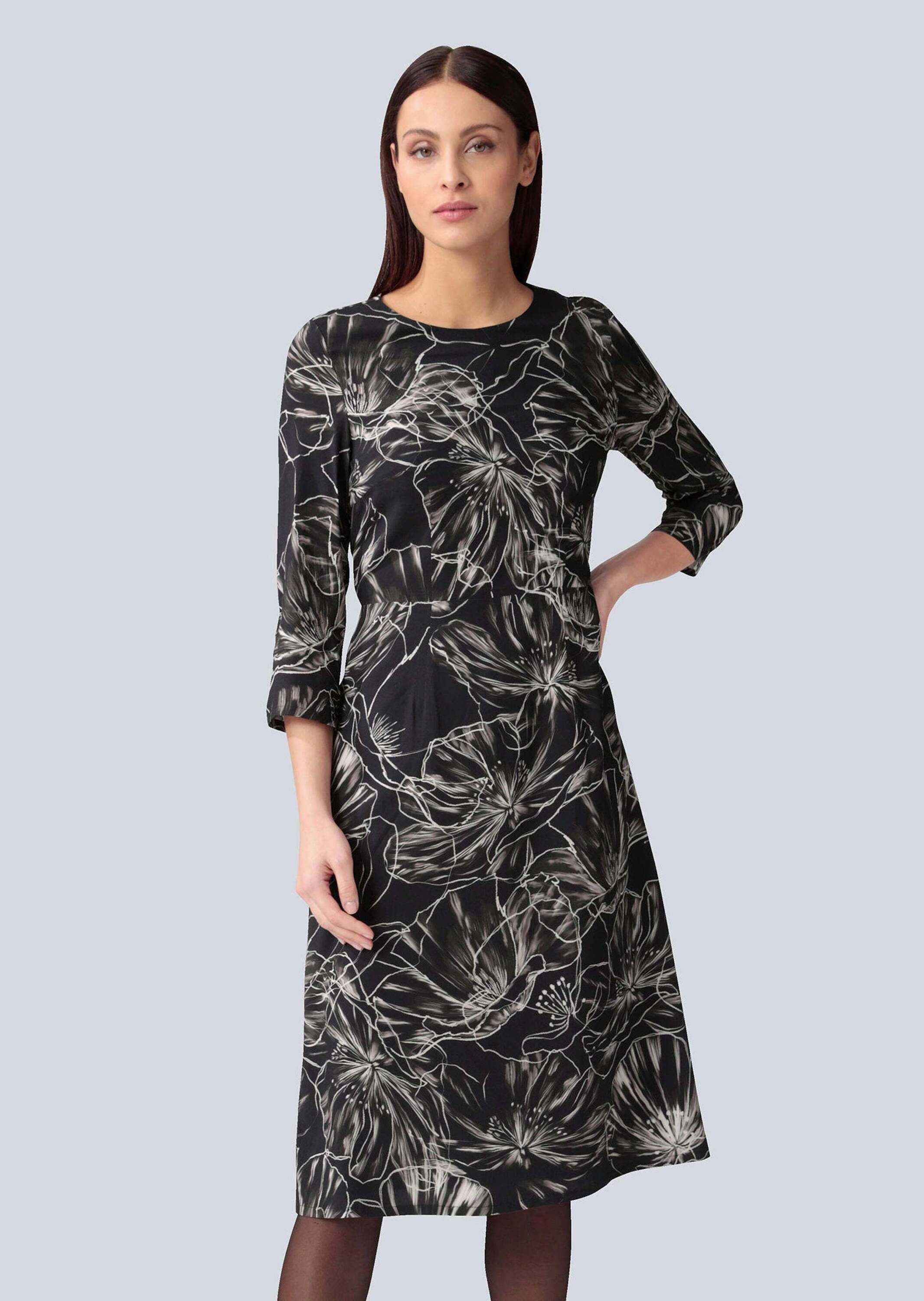 Druckkleid Kleid mit floralem Druck