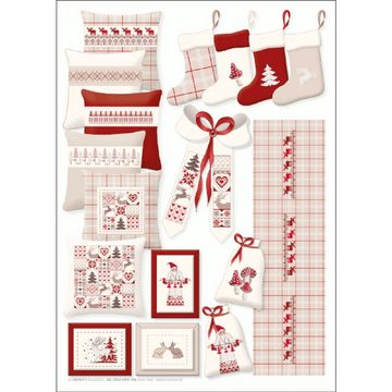 Lindner´s Kreuzstiche Kreativset Lindner´s Kreuzstiche Zählmuster Vorlage "Santa Claus", 016, (embroidery kit)