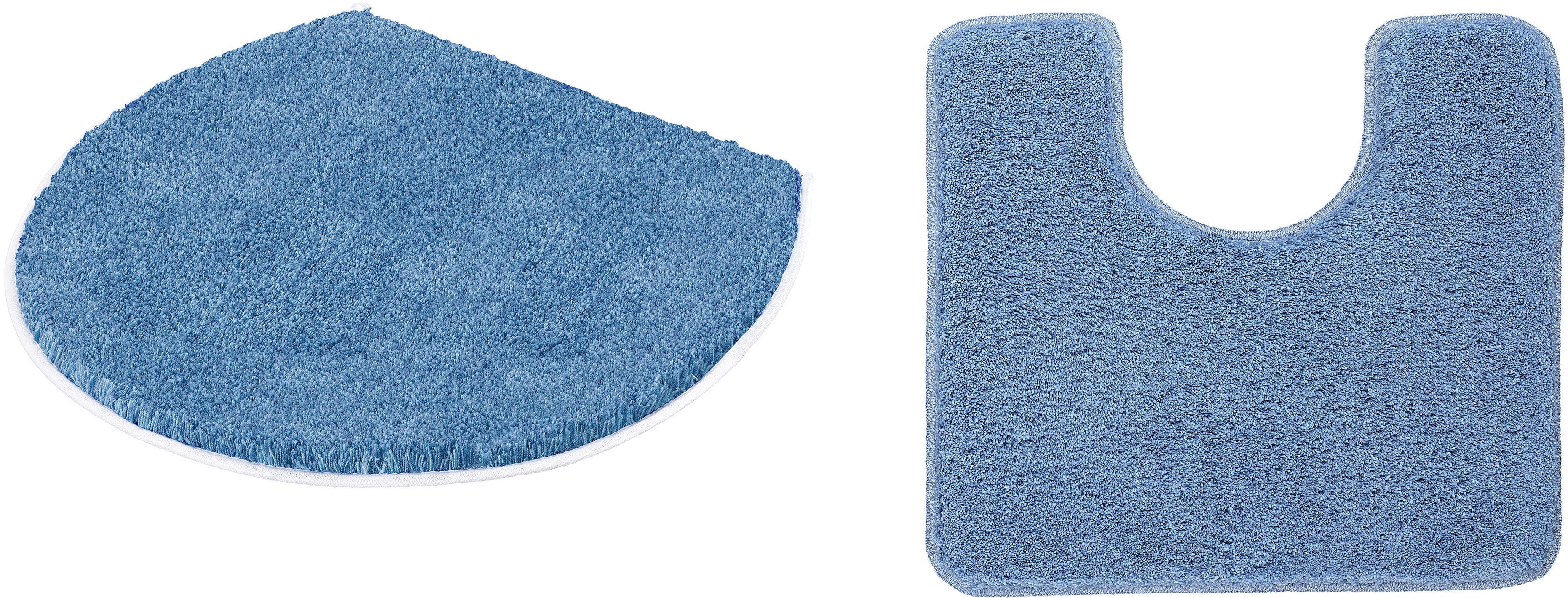 Kleine Wolke Badematte RELAX, Badvorleger, Badezimmer Teppich, Höhe 30 mm, rutschhemmend beschichtet, fußbodenheizungsgeeignet, Polyacryl, 2-tlg. Stand-WC Set, Badteppich, meliert, rechteckig, rund & als Set erhältlich