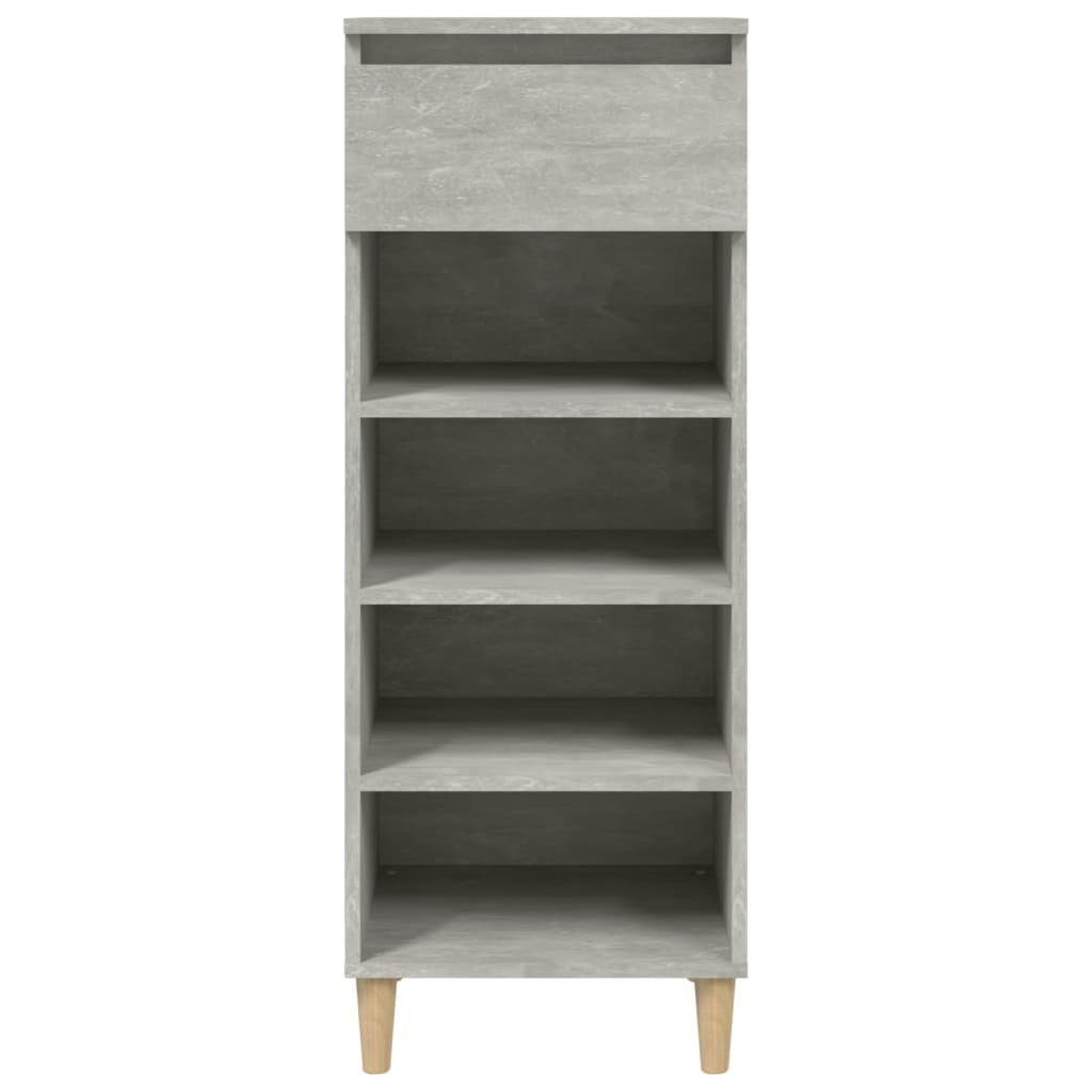vidaXL Schuhschrank NA Schuhschrank Betongrau 40x36x105 cm Spanplatte