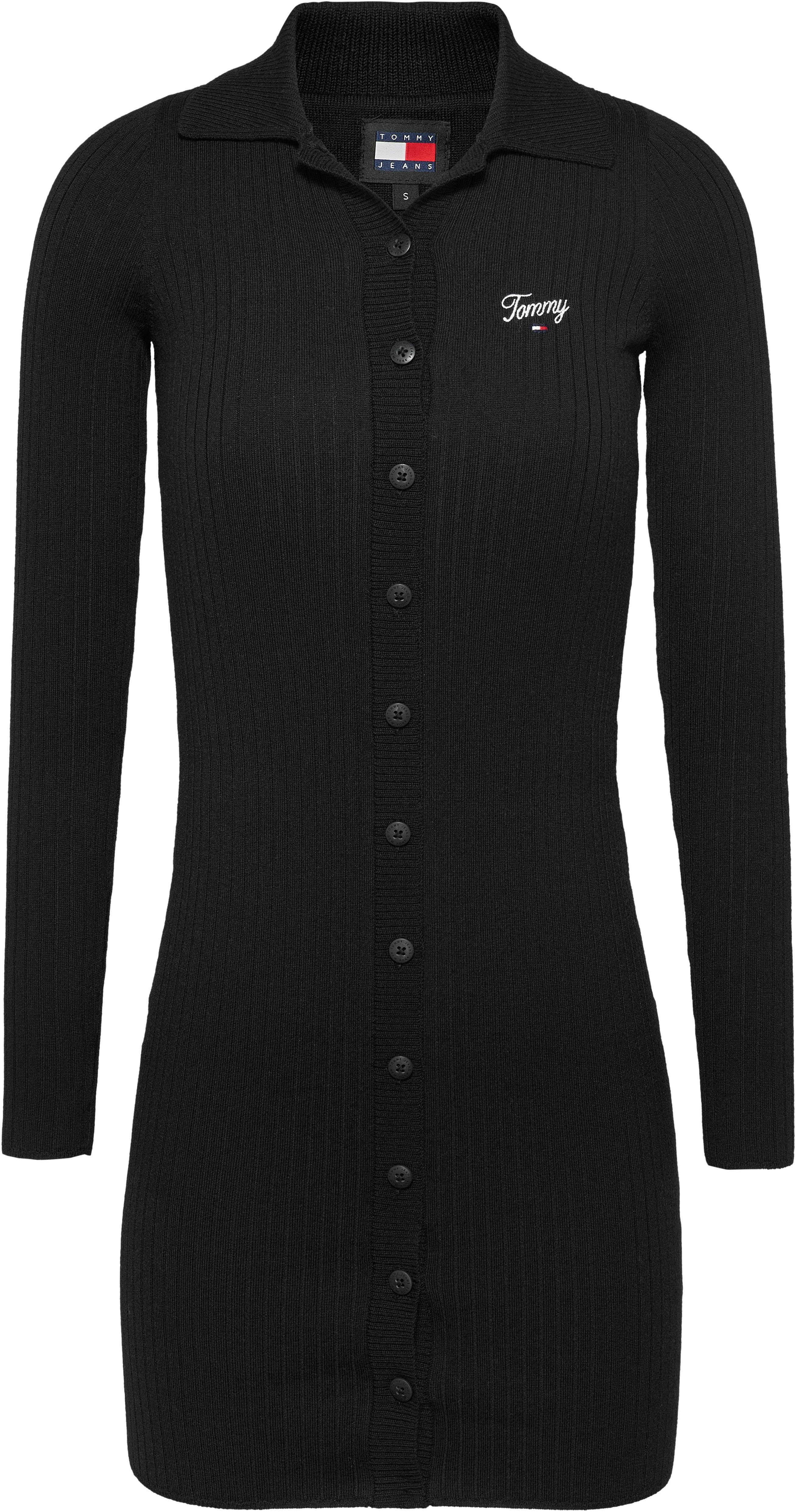 Tommy Jeans Polokleid TJW SCRIPT POLO SWEATER DRESS mit Tommy Jeans Script Logo-Schriftzug