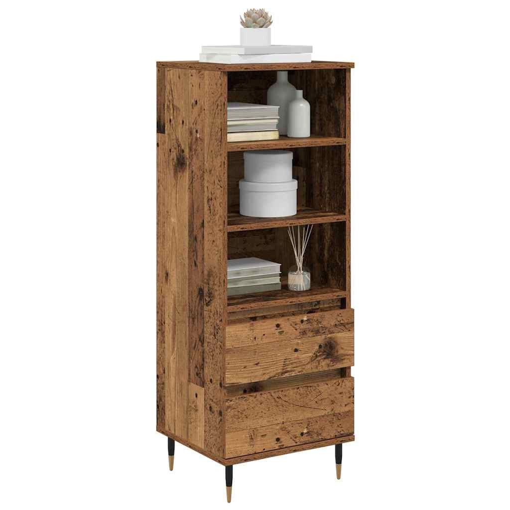 vidaXL Highboard Highboard Altholz 40 x 36 x 110 cm Holzwerkstoff (1 St)