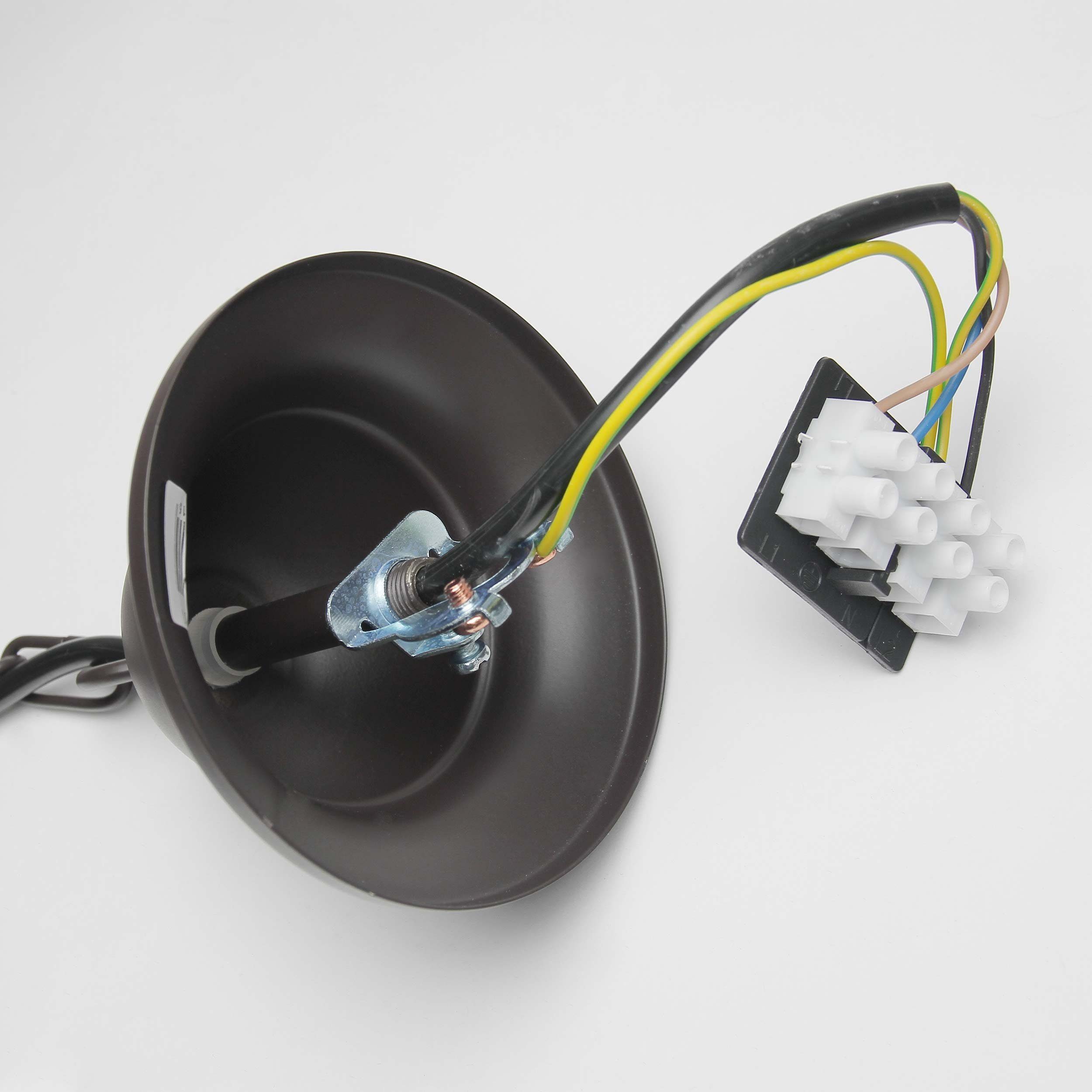 Licht-Erlebnisse Kronleuchter MAURO, ohne Leuchtmittel, Pendelleuchte Schwarz Metall elegant 5-armig E14 Hängelampe Esszimmer