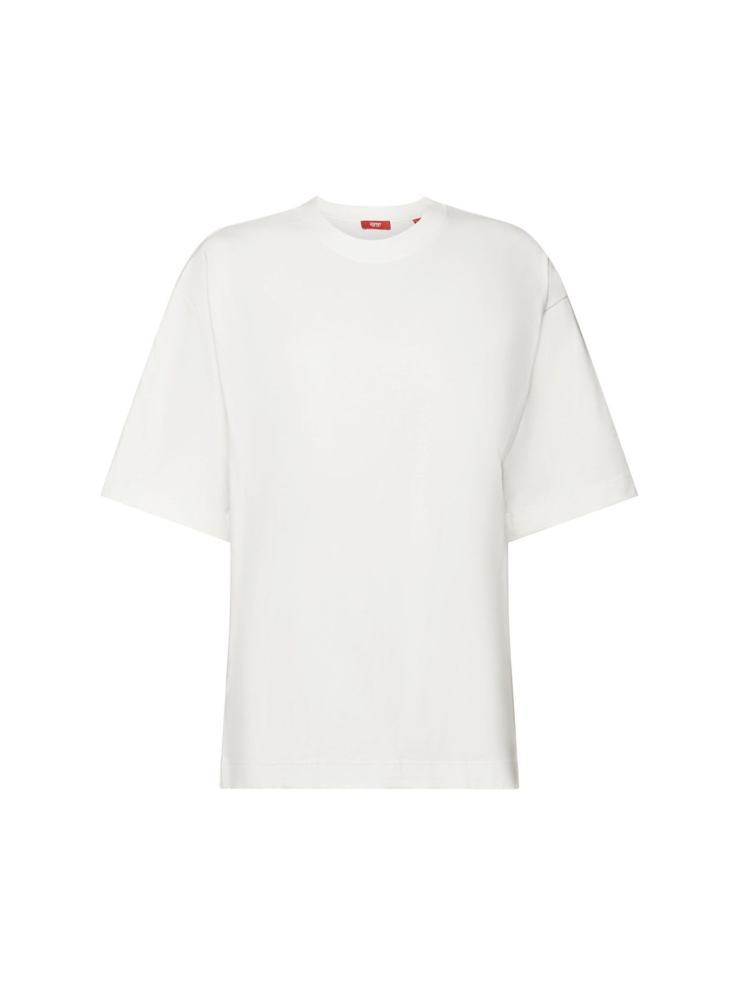 edc by Esprit T-Shirt Oversized T-Shirt aus Baumwolle (1-tlg) OFF WHITE