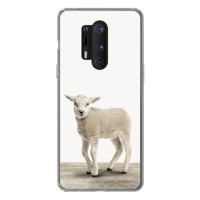 MuchoWow Handyhülle Lamm - Schaf - Tiere - Kinder - Mädchen - Jungen Phone Case Handyhülle OnePlus 8 Pro Silikon Schutzhülle