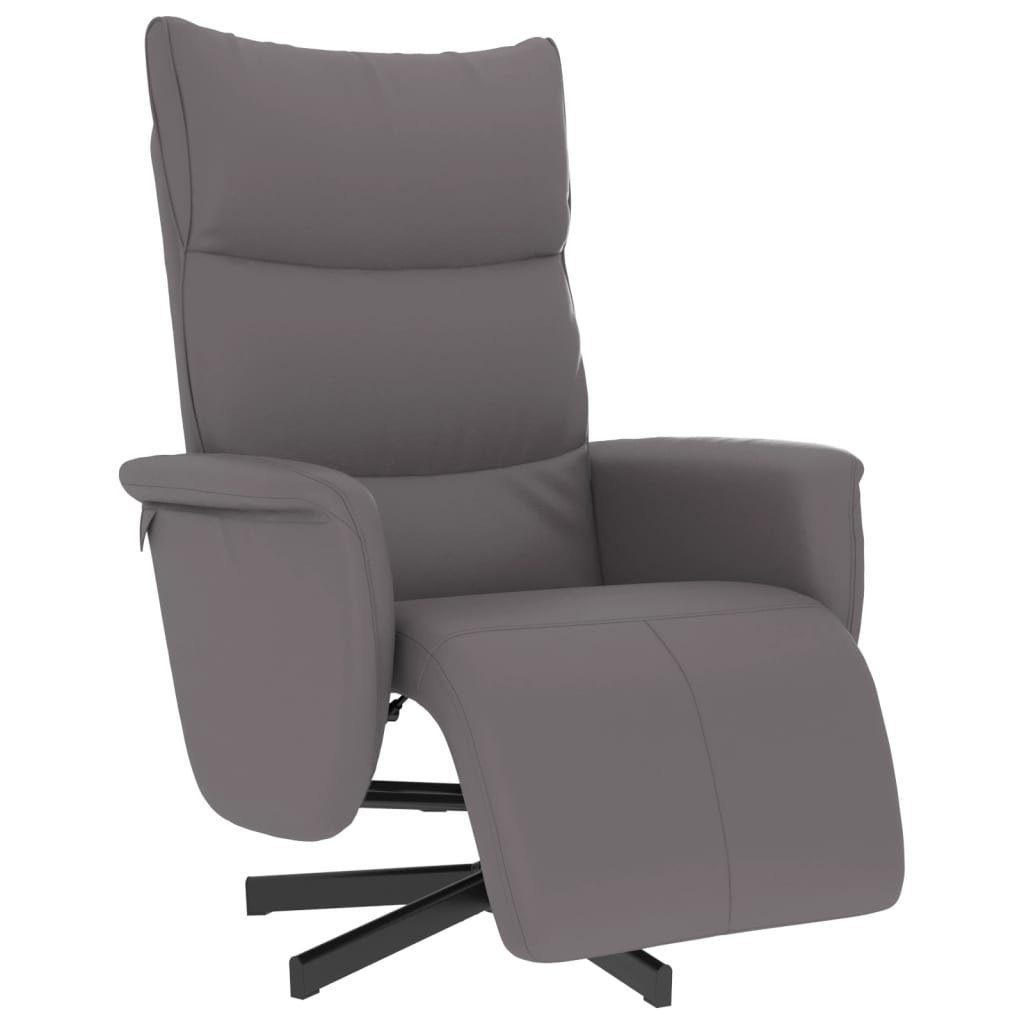 vidaXL Sessel Relaxsessel mit Fußteil Grau günstig online kaufen
