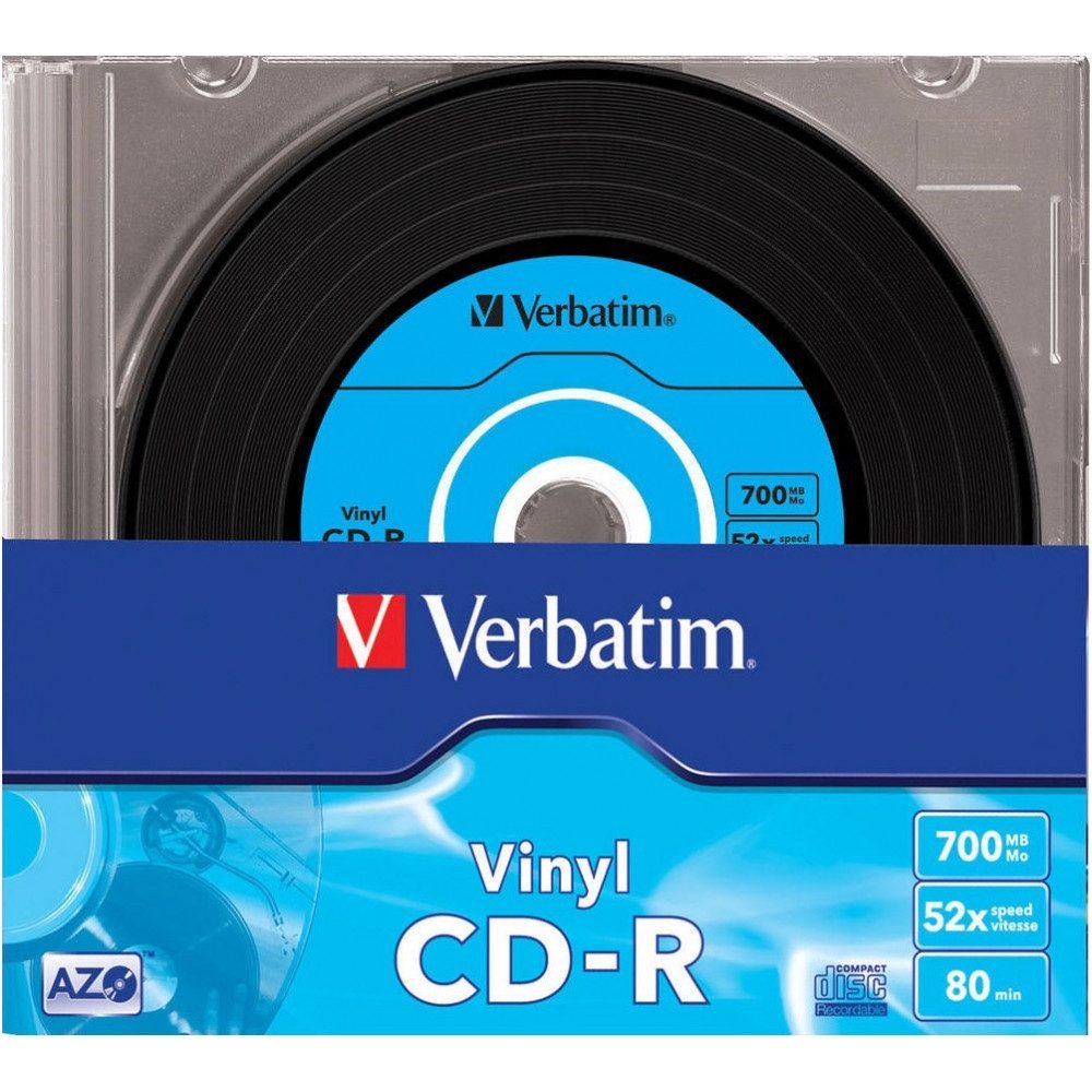 Verbatim CD-Rohling Verbatim CD-R AZO 52x 700MB (10er Slim Case) Rohlinge.