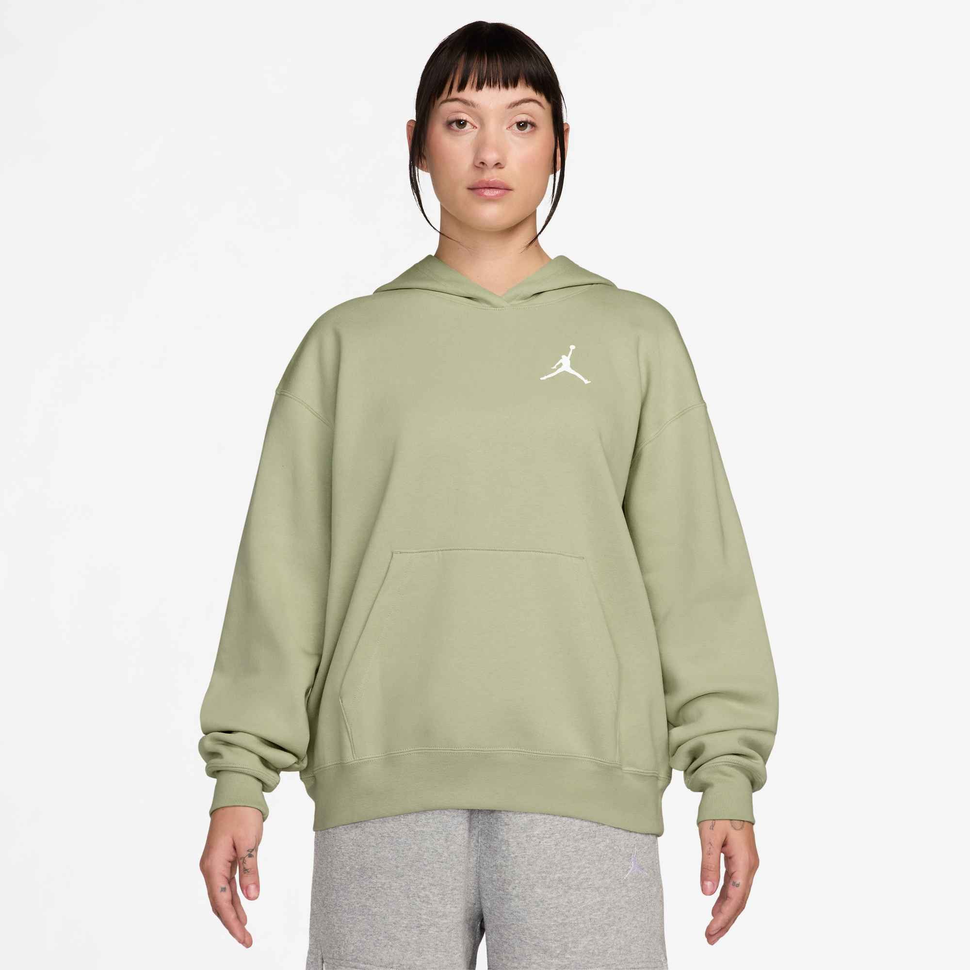 Jordan Kapuzensweatshirt W J JUMPMAN FLC PO 2 mit Kapuze und Kängurutasche, Basic Passform, in normaler Länge