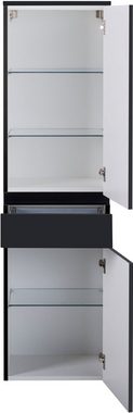 MARLIN Midischrank 3510clarus 40 cm breit, Soft-Close-Funktion, vormontierter Badschrank, Badmöbel
