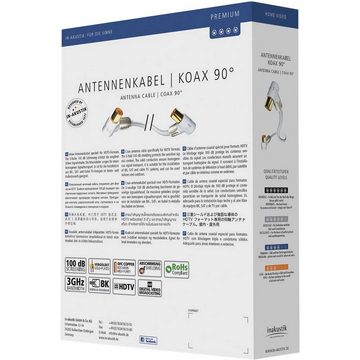 Inakustik Premium HDTV Antennenkabel Antennenstecker an SAT-Kabel, (5.00 cm), vergoldete Steckkontakte