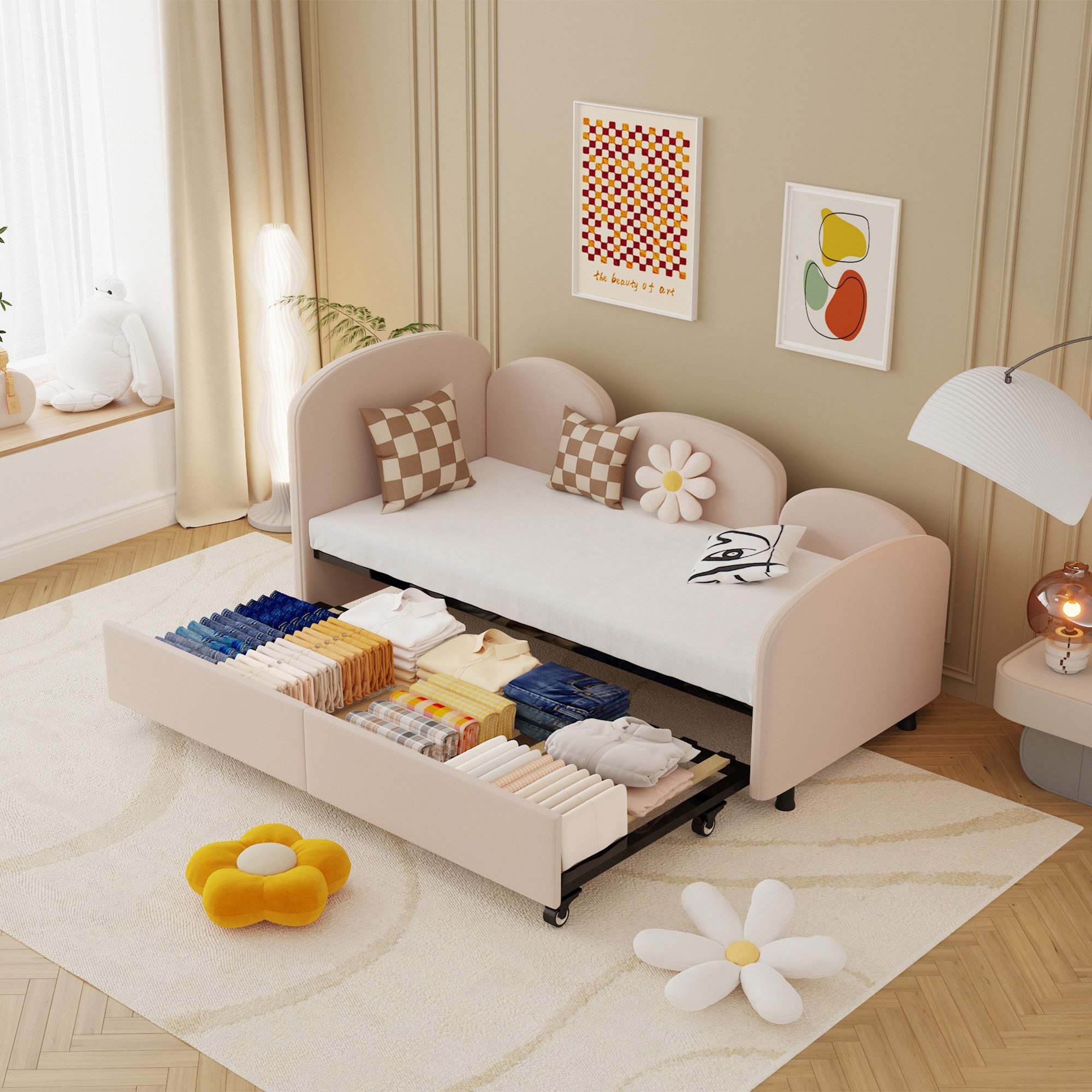 Celya Schlafsofa Polsterbett, Twin Size Daybed günstig online kaufen