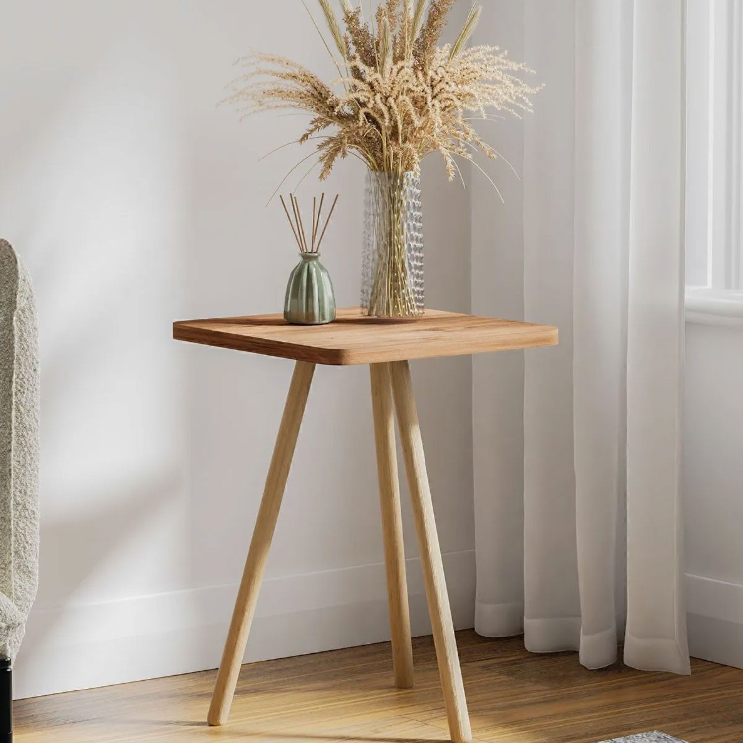 Jungengel Beistelltisch Beistelltisch 34x34x45 cm in 9 Farben – Dreibein mo günstig online kaufen