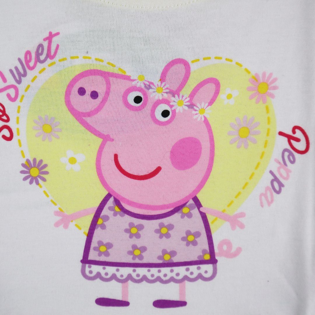 Pig Baumwolle Peppa Kinder Wutz Gr. Sommerkleid Peppa Kleid Mädchen 116, 92 Gelb 100% bis