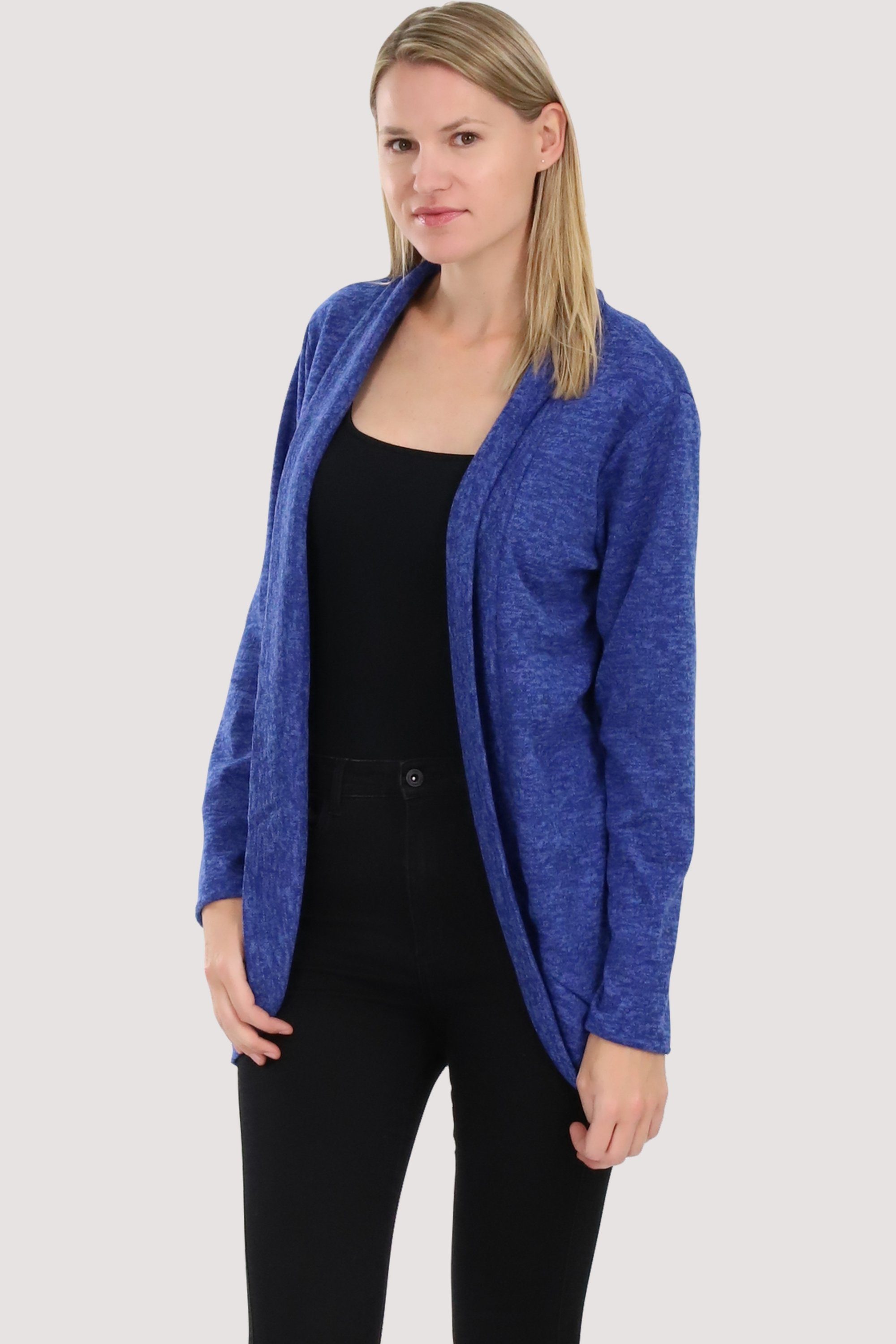 malito more than fashion Cardigan 5021 Strickjacke in Melange Optik Einheitsgröße