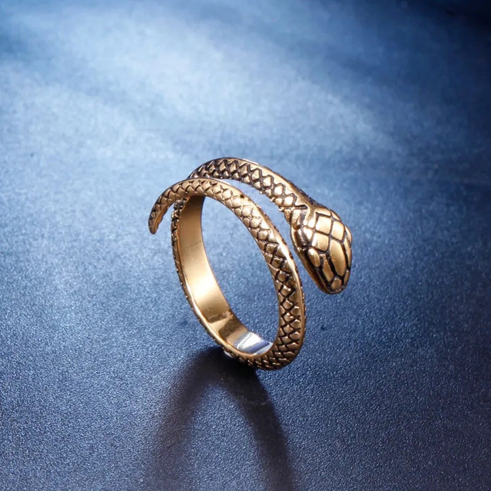 Eyecatcher Fingerring Schlangen Reptilien Ring offen günstig online kaufen