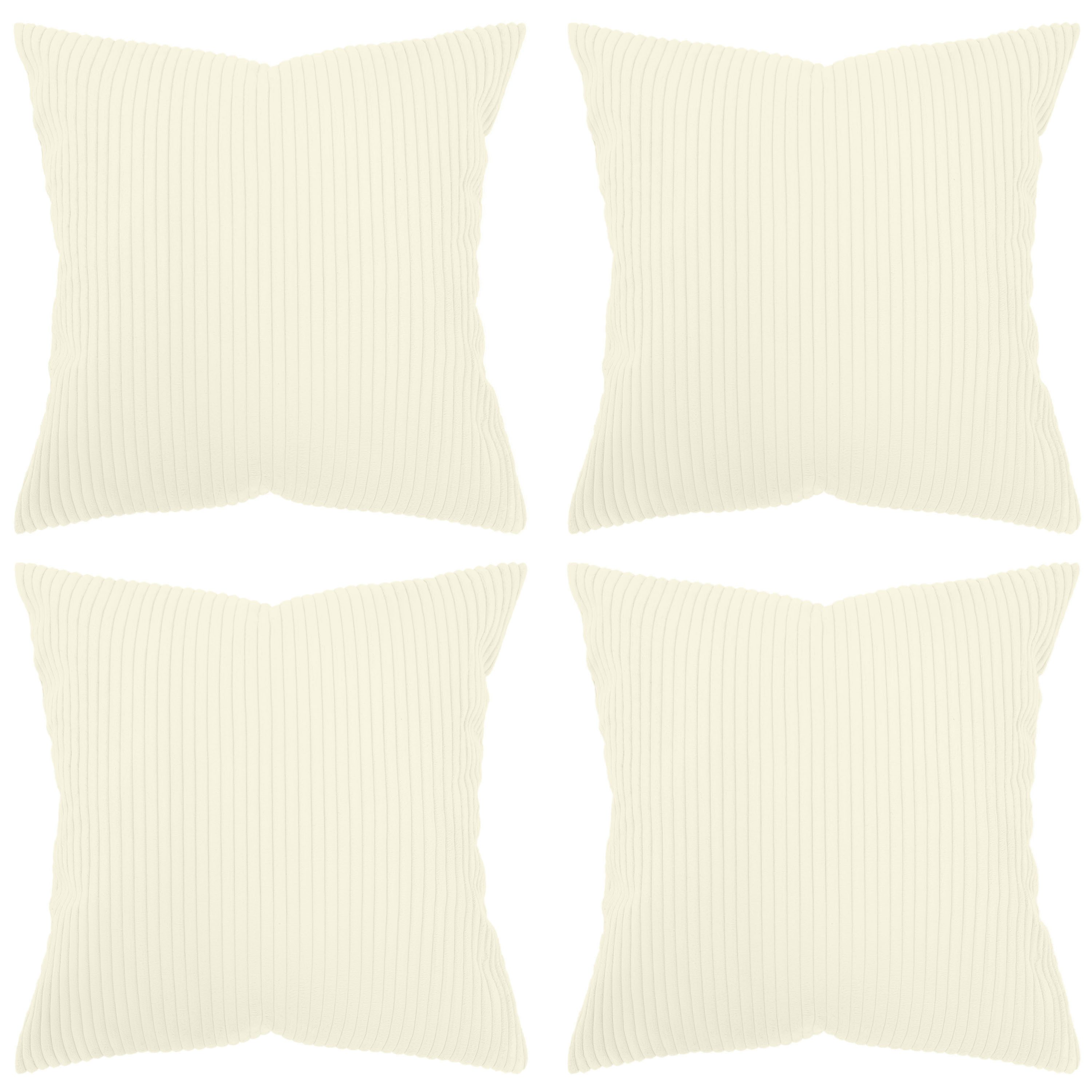Amilian Kissenhüllen - 4er Set Kissenbezug - Zierkissenbezüge - Kissenbezüge, (4 Stück), 40x40 cm, Kissenhülle für Sofakissen, Dekokissen, Kissen, Zierkissen