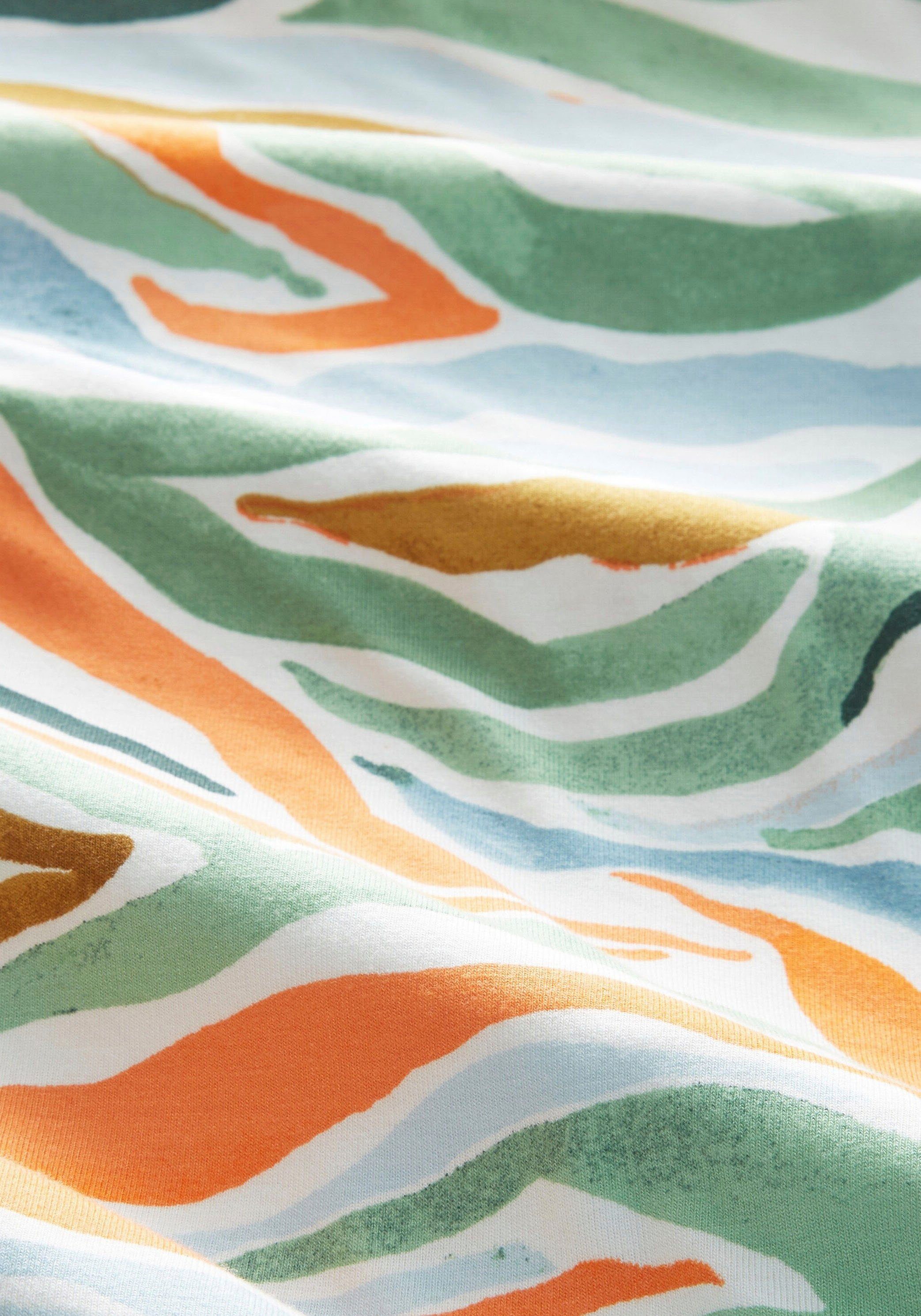 Allover-Druck TAILOR colorful design wavy mit TOM modischem Jerseykleid