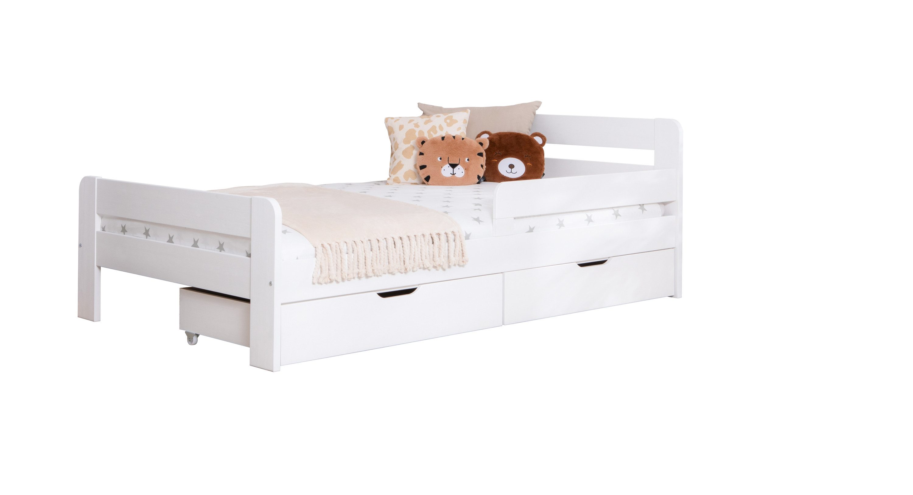 Ticaa Bettgestell Einzelbett Kinderbett Jugendbett "Bennet" günstig online kaufen