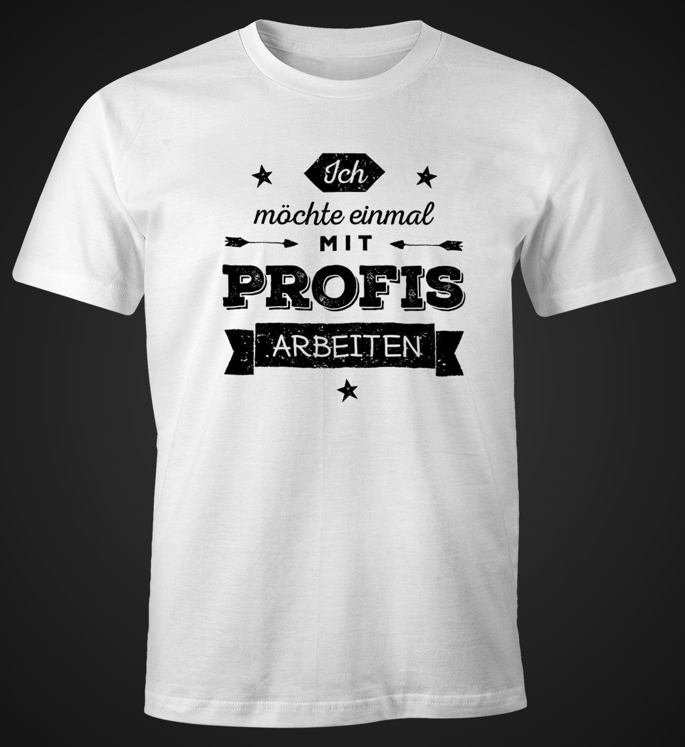 MoonWorks Print-Shirt Herren T-Shirt Ich möchte günstig online kaufen
