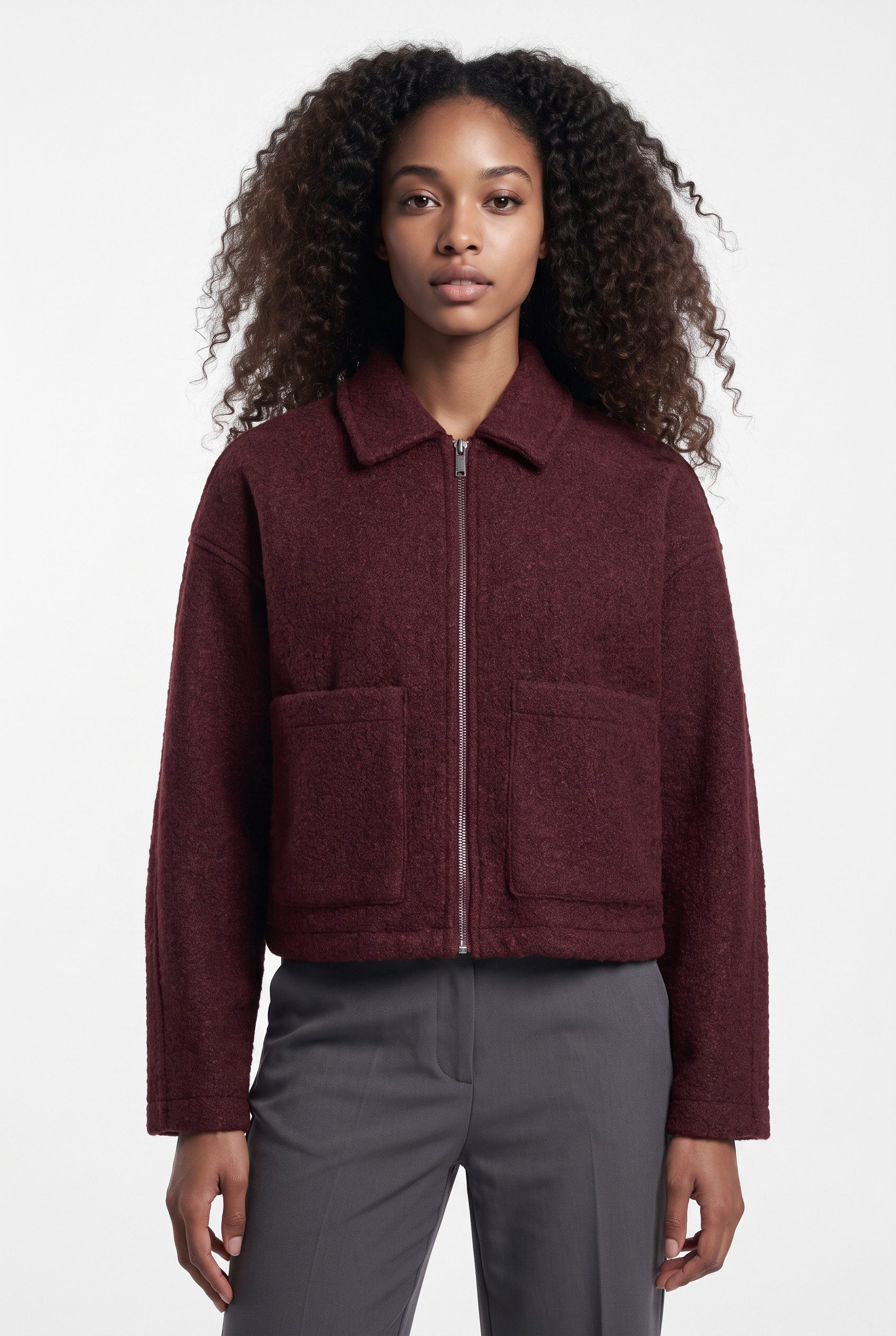 Vila Kurzjacke VIJADAS ZIPPER JACKET - NOOS Kunstfaser