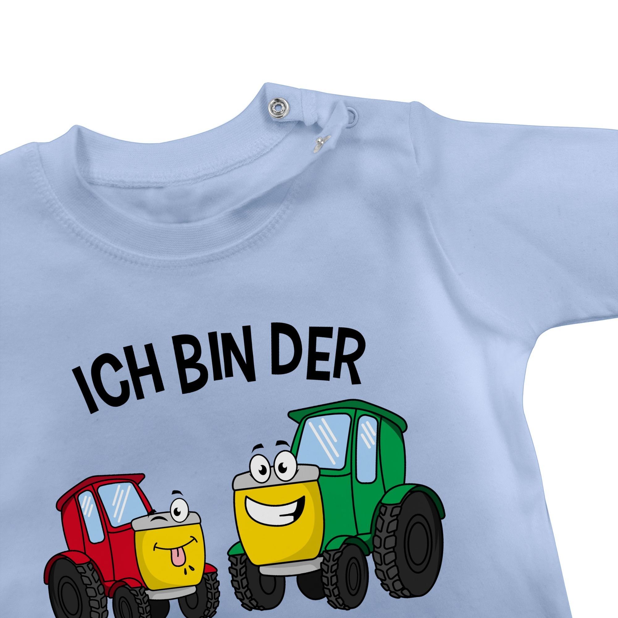 Traktor Bruder bin kleine 1 Ich der T-Shirt Babyblau Bruder Shirtracer Kleiner