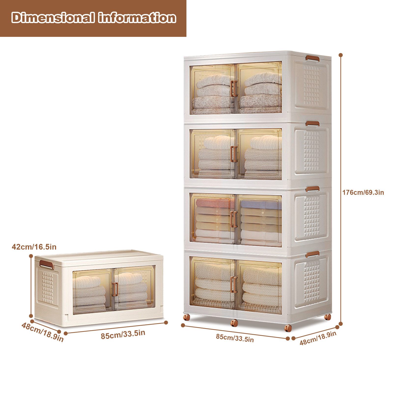 GarveeMore Stauraumvitrine Plastik Garderobe Snack Schrank Aufbewahrungsbox günstig online kaufen