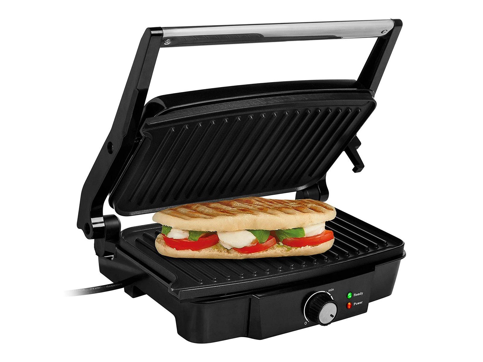Tristar Kontaktgrill, 1500 W, Elektro Low fat Indoorgrill Panini Multigrill BBC Snackmaker 28x17cm