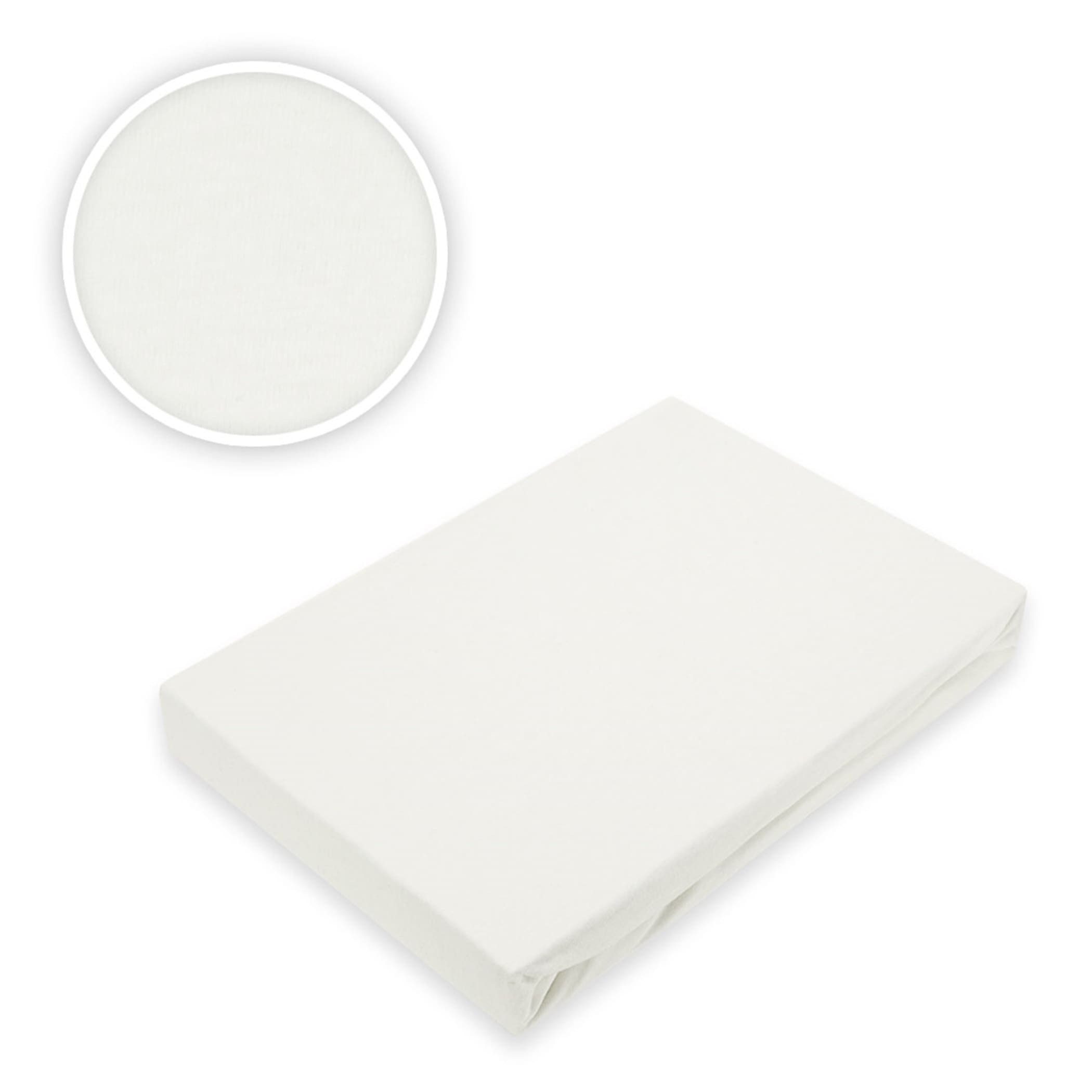 EXKLUSIV HEIMTEXTIL Spannbettlaken Marke Jersey Spannbettlaken Spannbetttuch Bettlaken Rundumgummizug, Jersey, Gummizug: rundum, (1 Stück), mit Rundumgummizug