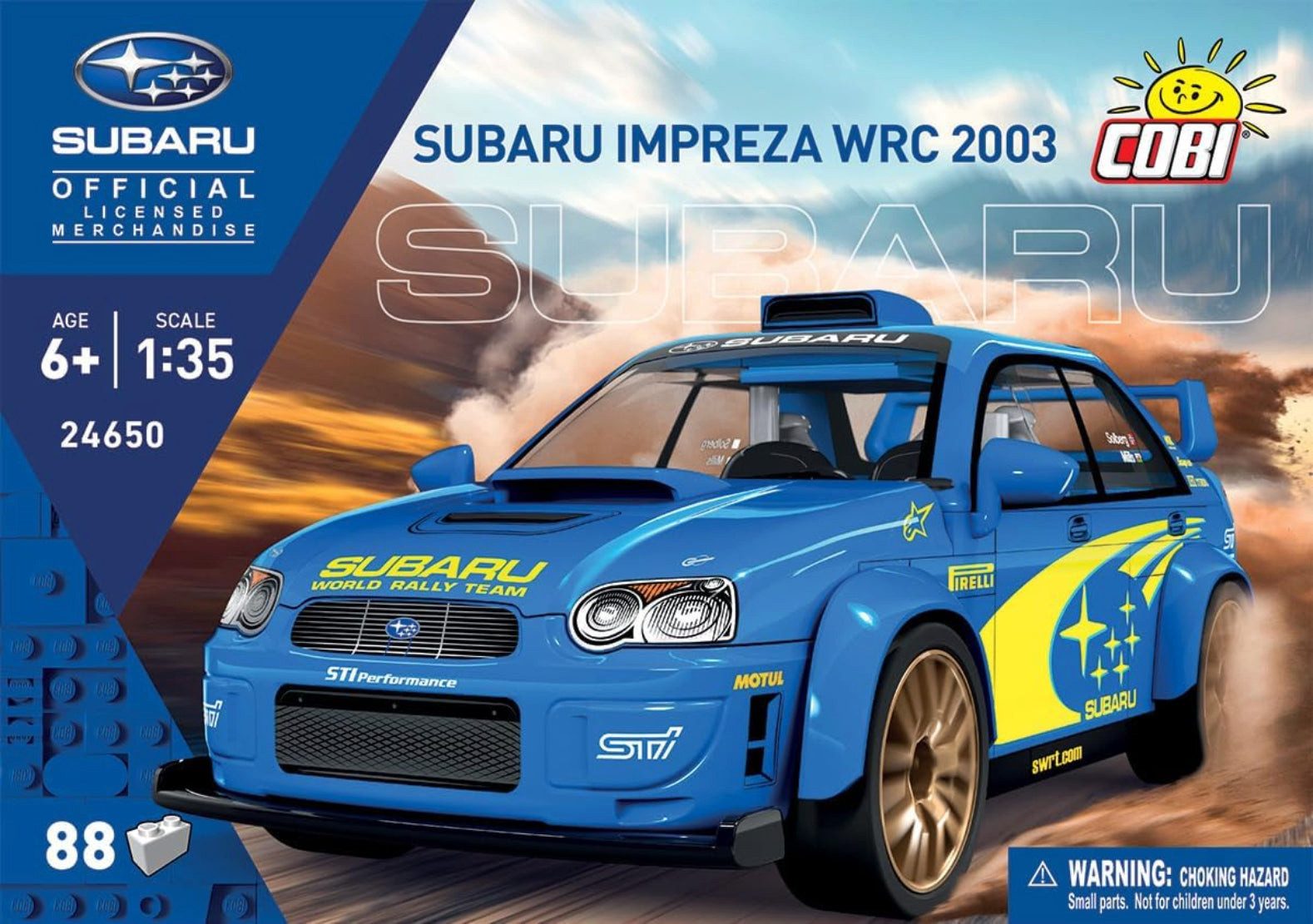 COBI COBI Subaru Impreza WRC 2003 Bauset 88 Teile 1:35 Konstruktions-Spielset