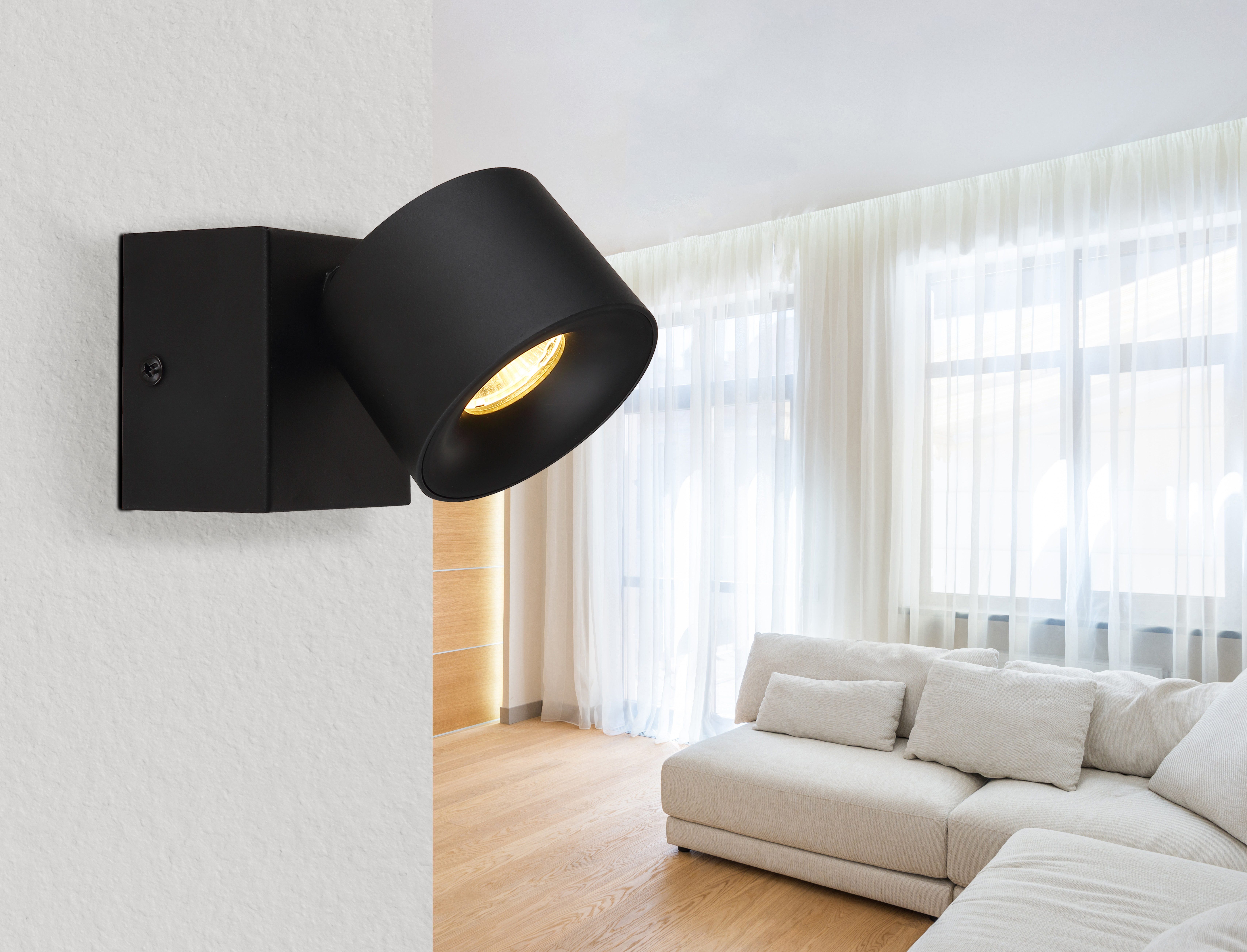 GLOBO LIGHTING LED Wandstrahler RAE, LED fest integriert, Warmweiß, Wandspo günstig online kaufen
