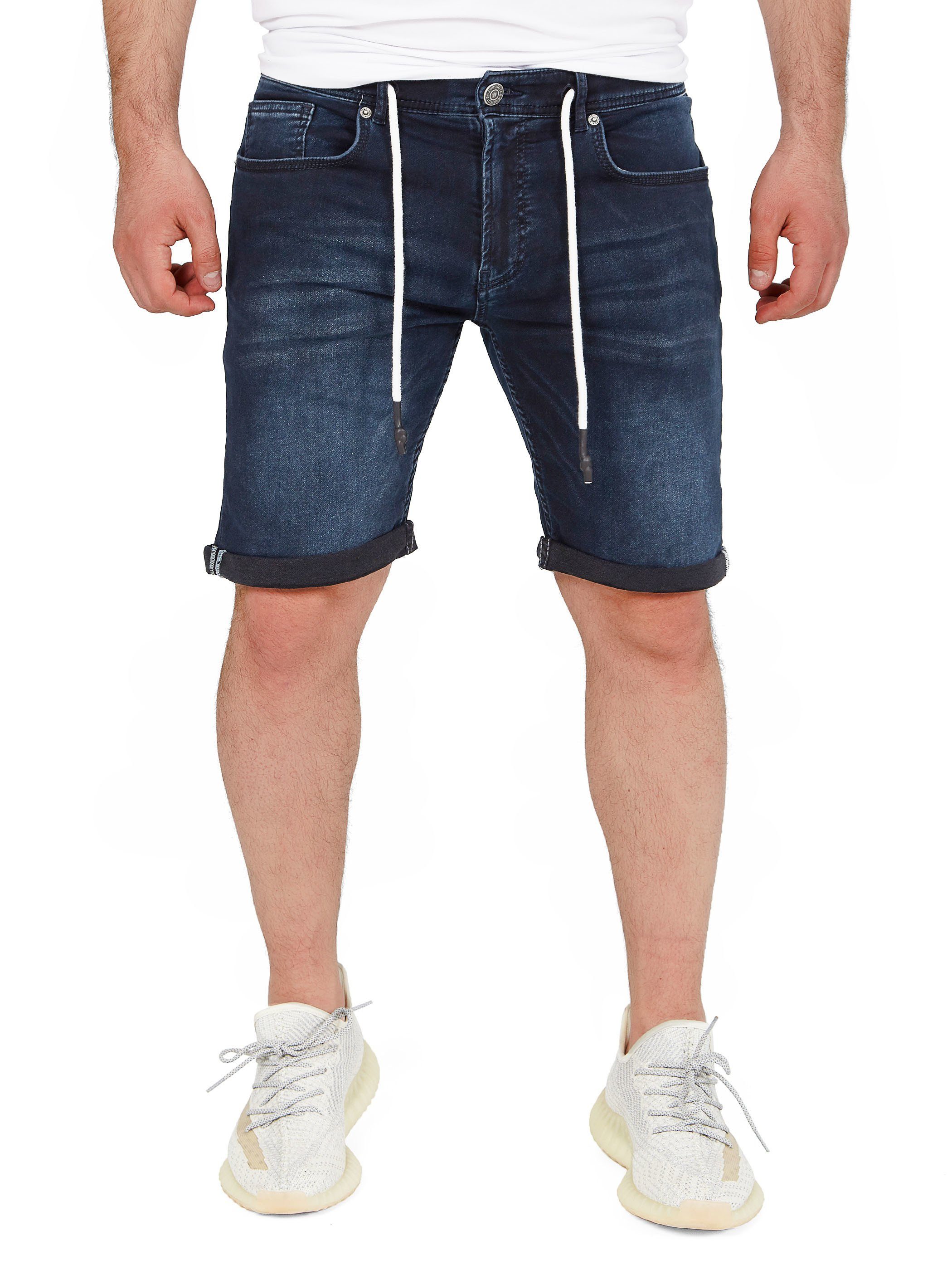 WOTEGA Jeansshorts Diego modische Jeansshorts mit Stretchanteil