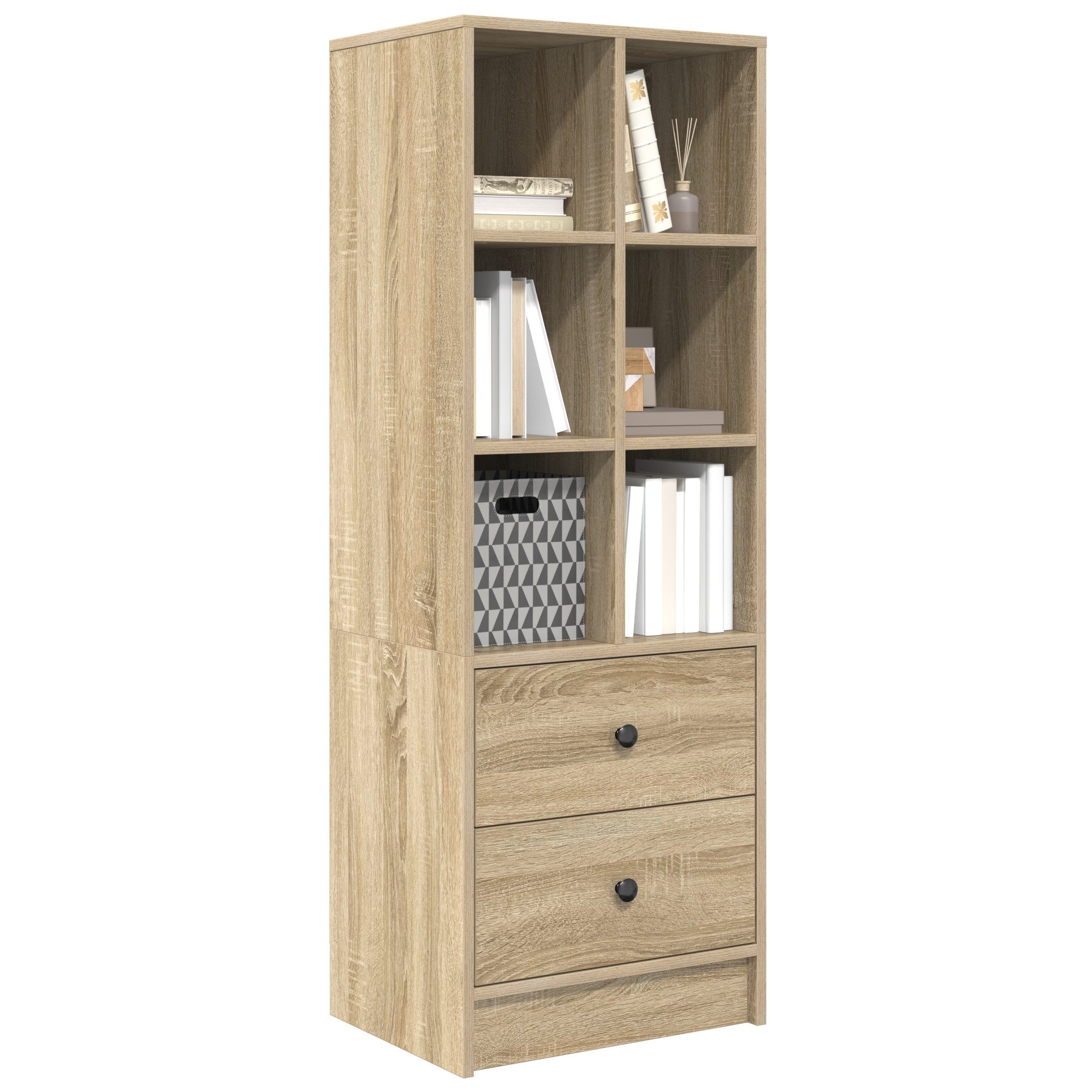 vidaXL Sideboard Sonoma-Eiche Regal Sonoma-Eiche MDF günstig online kaufen