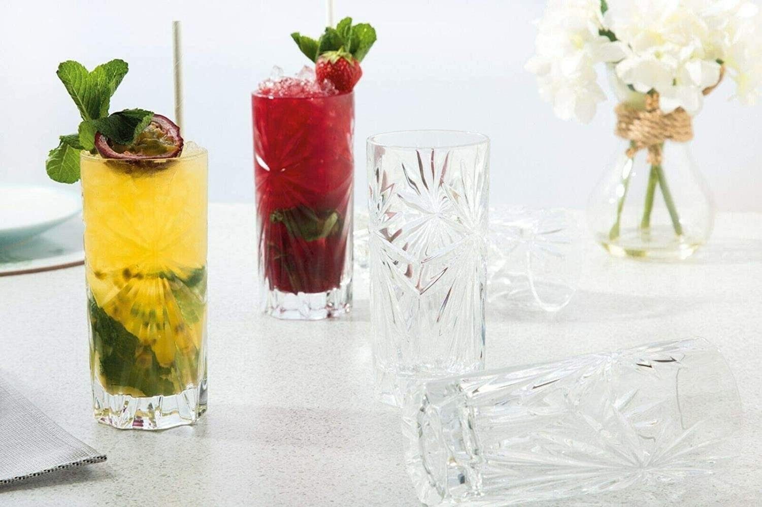 Topkapi elite Longdrinkglas Topkapi elite Longdrink Glas Oasis 6 Stück, Kristallglas
