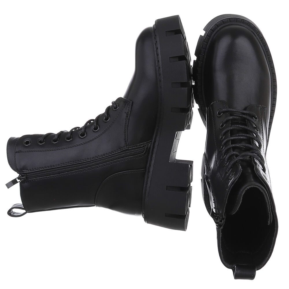 Ital-Design Damen Schnürschuhe Freizeit Schnürstiefelette (90110136) Blocka günstig online kaufen