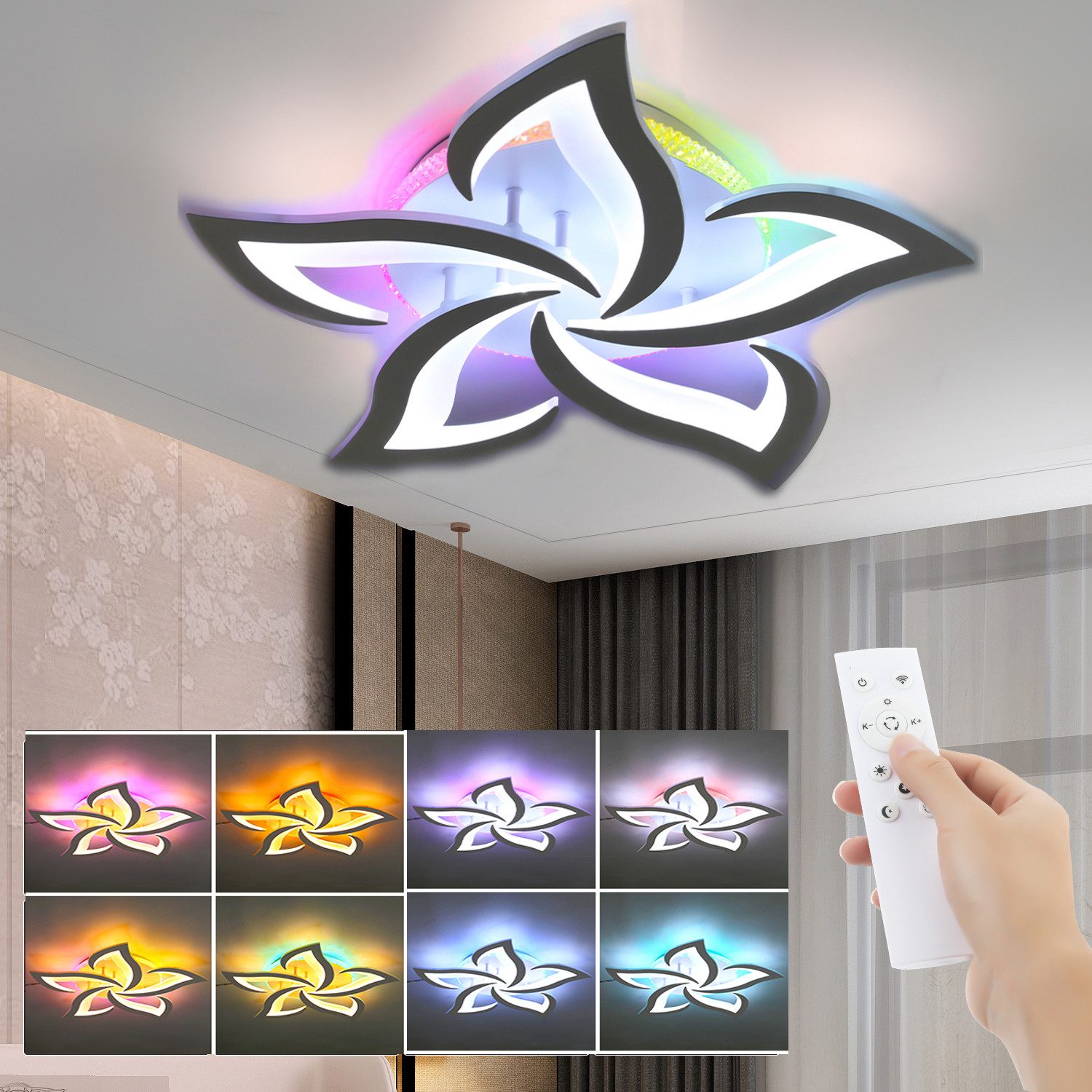 oyajia LED Deckenleuchte 54W Deckenleuchte mit günstig online kaufen