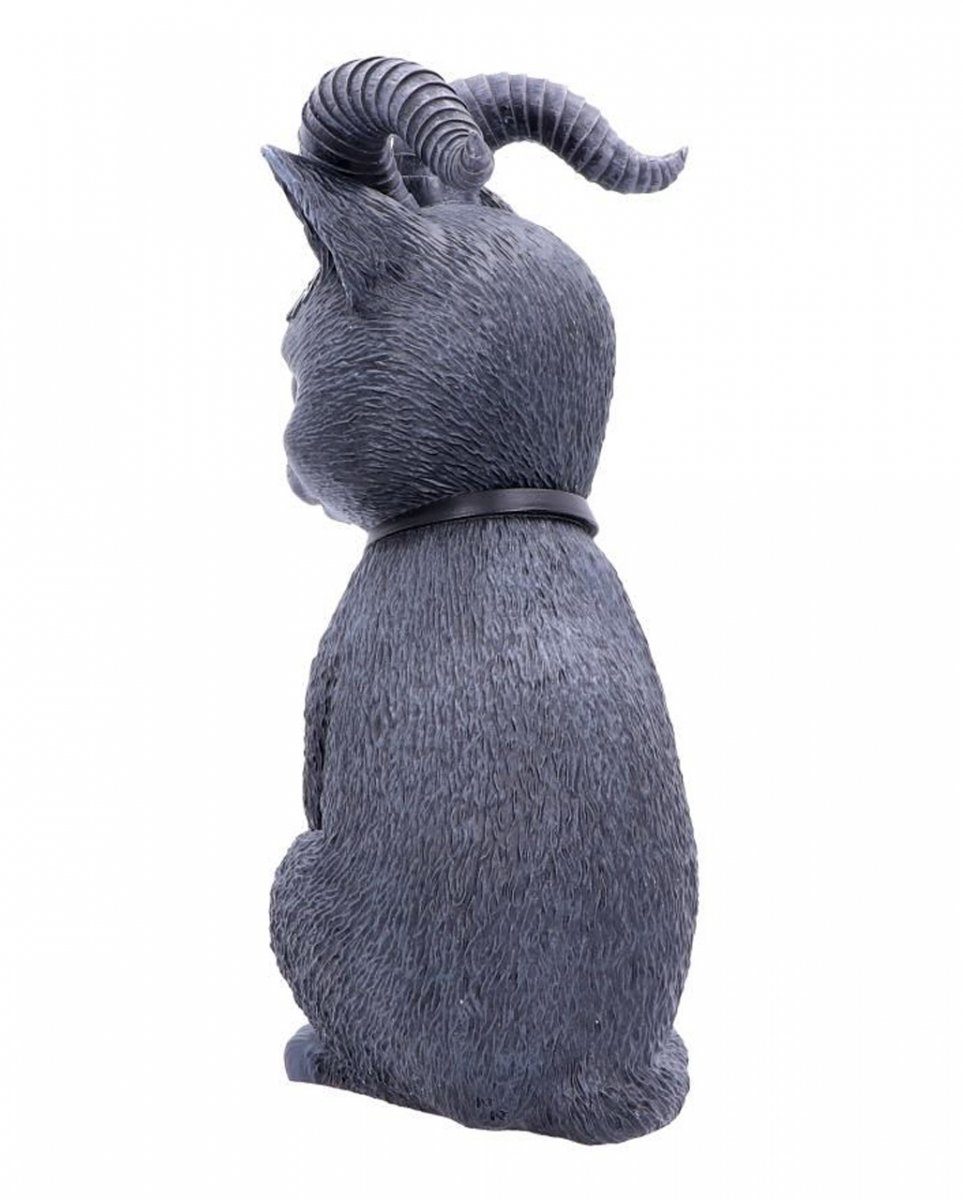 Horror-Shop Dekofigur Ziegenhörner Katzenfigur Go als Geheimnisvolle mit